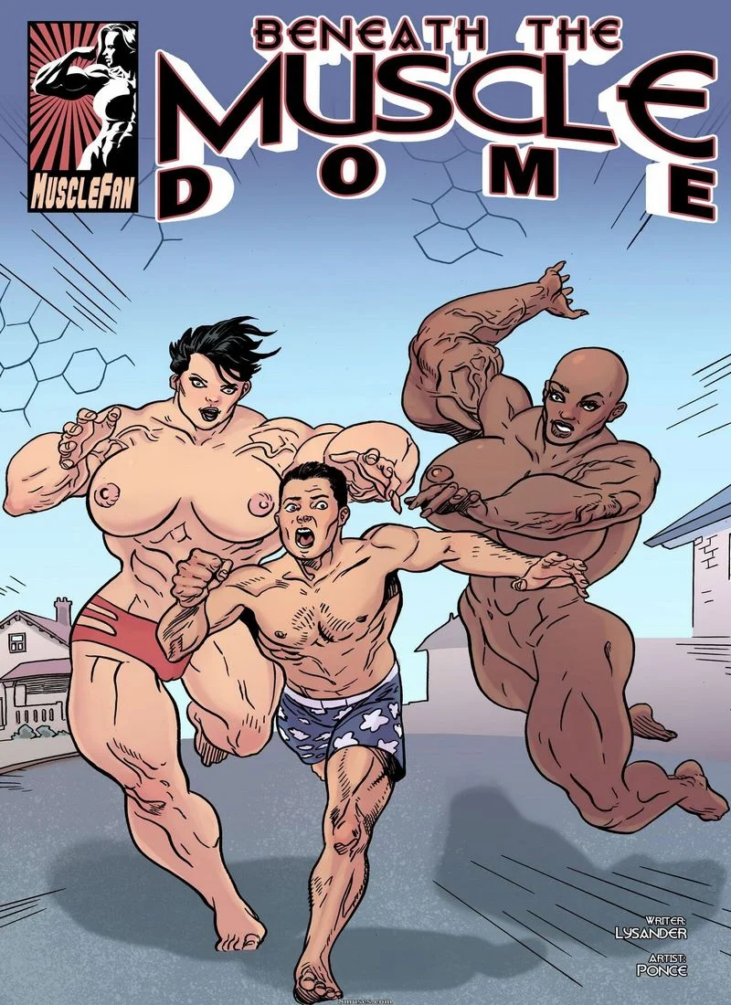 Beneath the Muscle Dome- MuscleFanComics cover