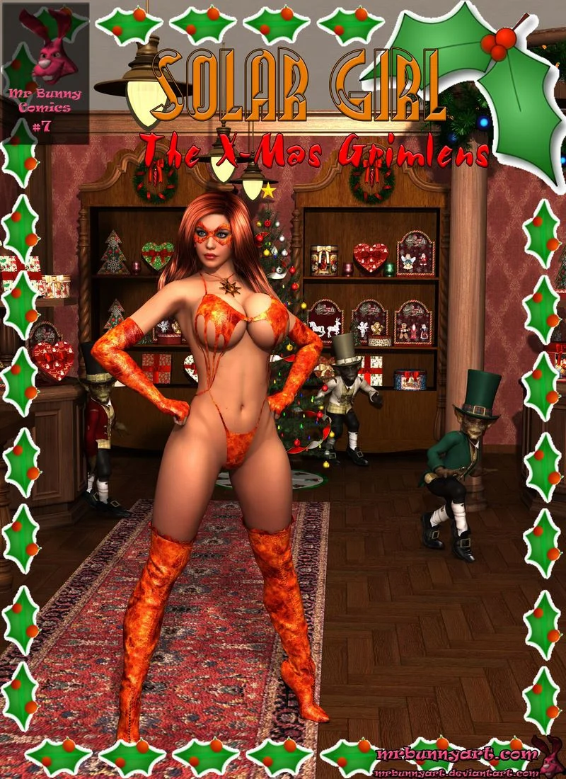 Solar Girl with Xmas Gremlens [MrBunnyArt] cover