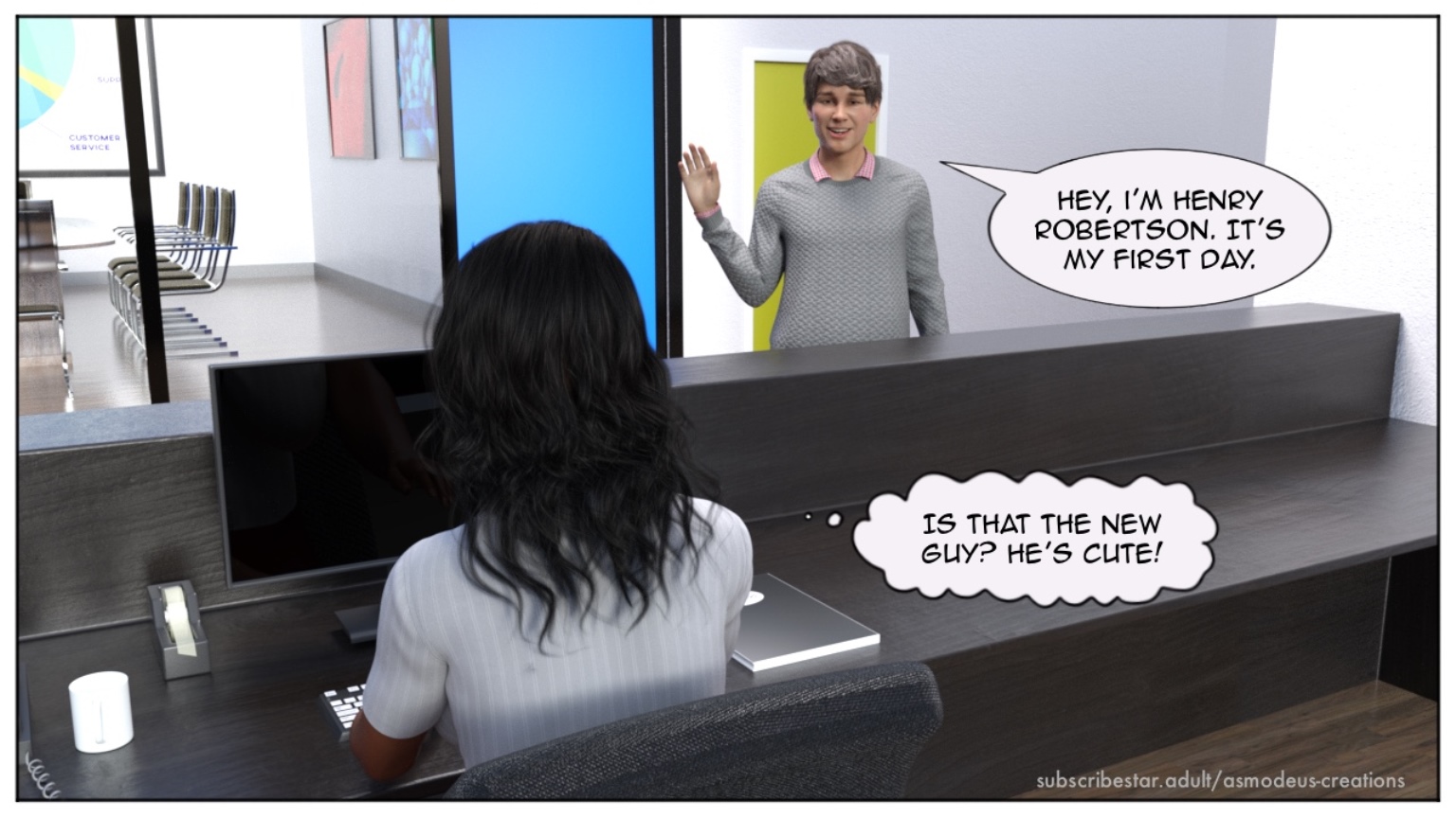 My New Job [Asmodeu], My New Job1, page 3 of 60