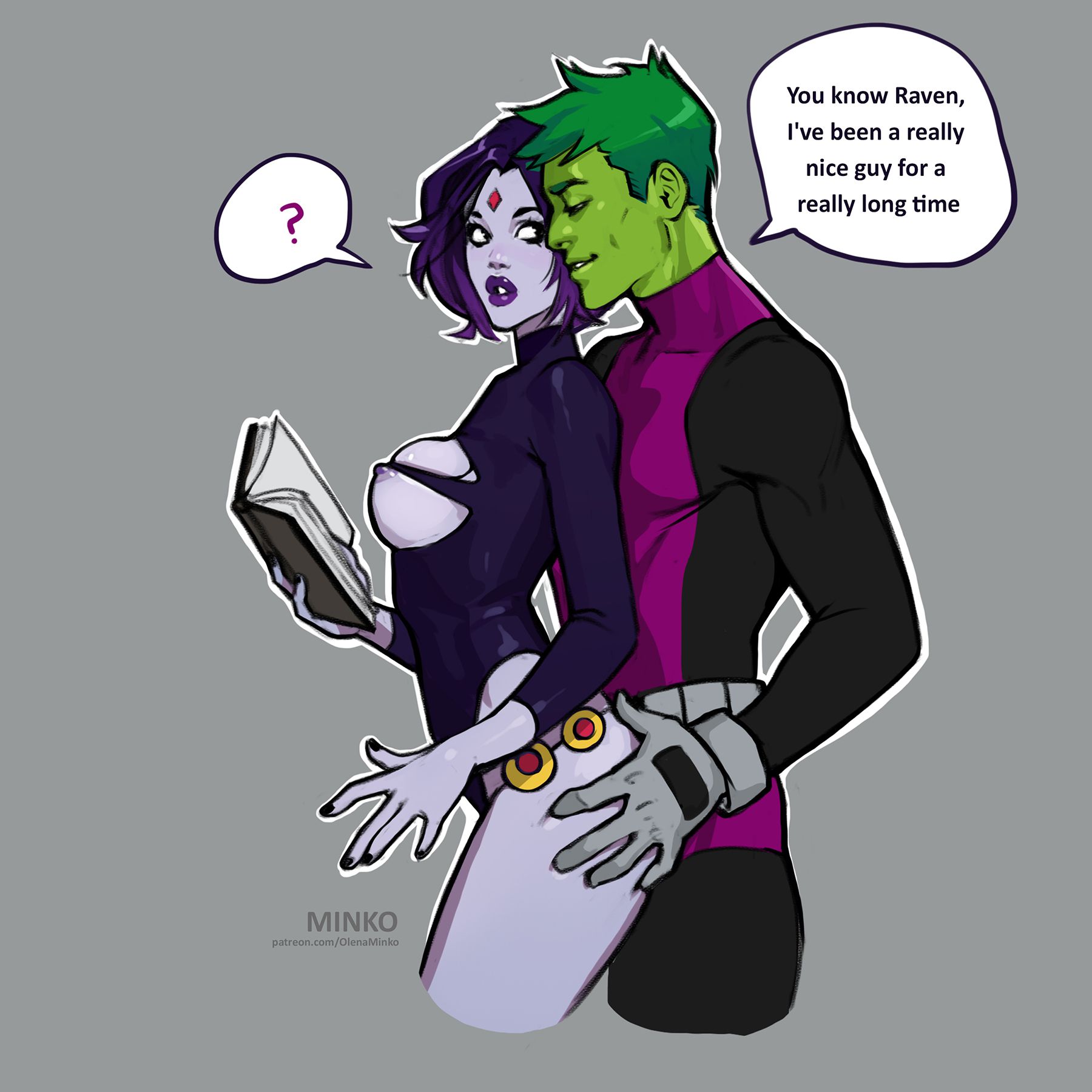 Raven And Beast Boy [Olena Minko], Raven And Beast Boy, page 1 of 18