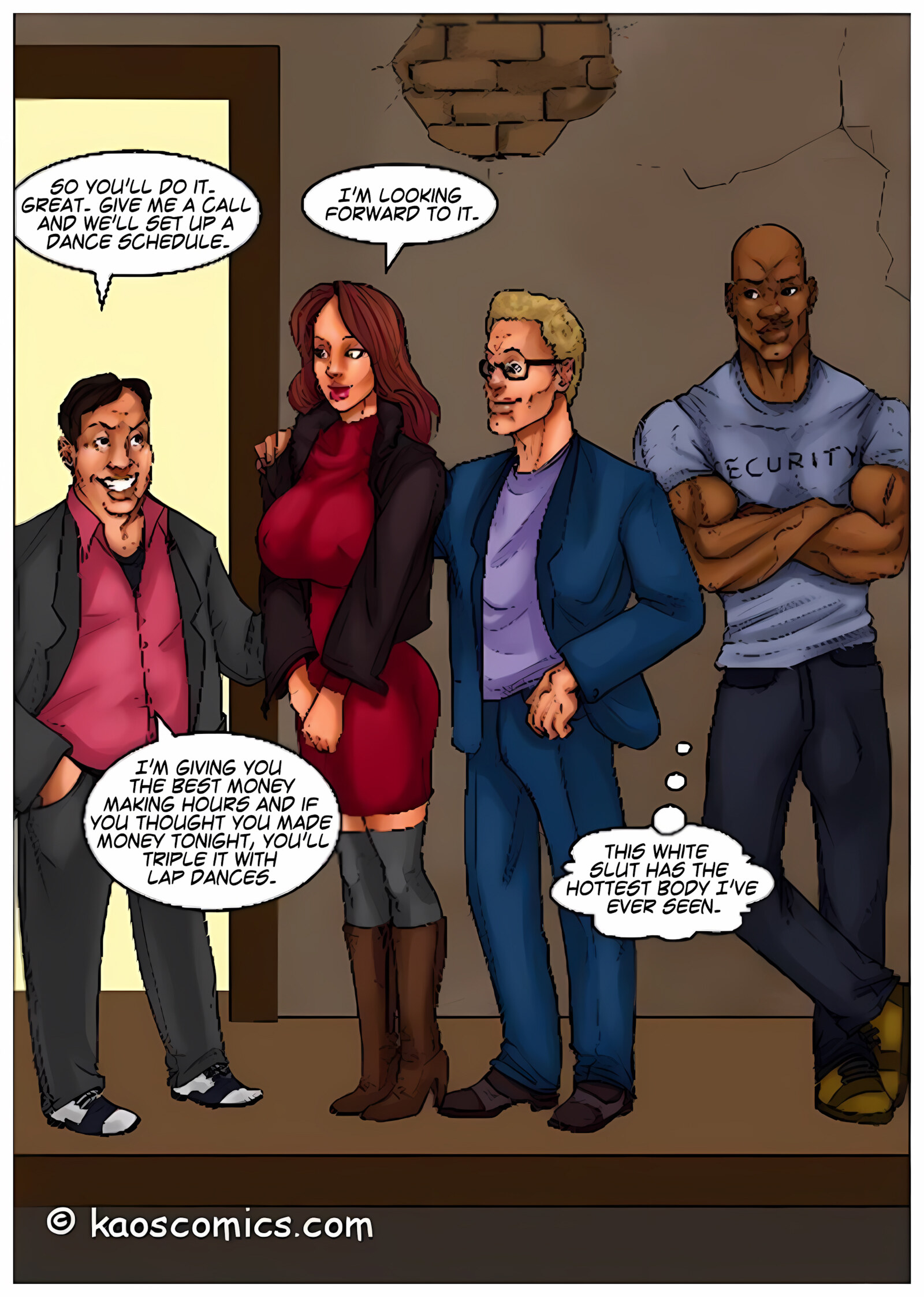 Recession Blues – Wife Forced To Strip [Kaos Comics], Recession Blues – Wife Forced To Strip, page 15 of 51