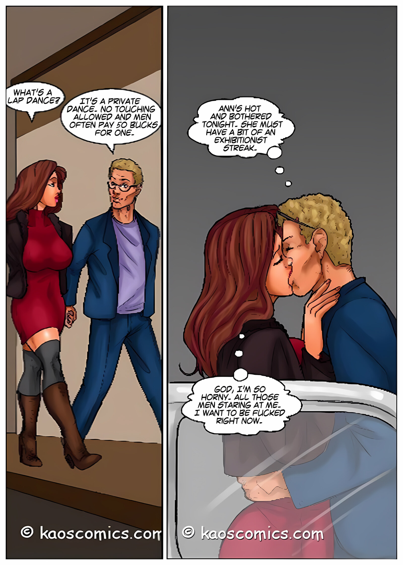 Recession Blues – Wife Forced To Strip [Kaos Comics], Recession Blues – Wife Forced To Strip, page 16 of 51