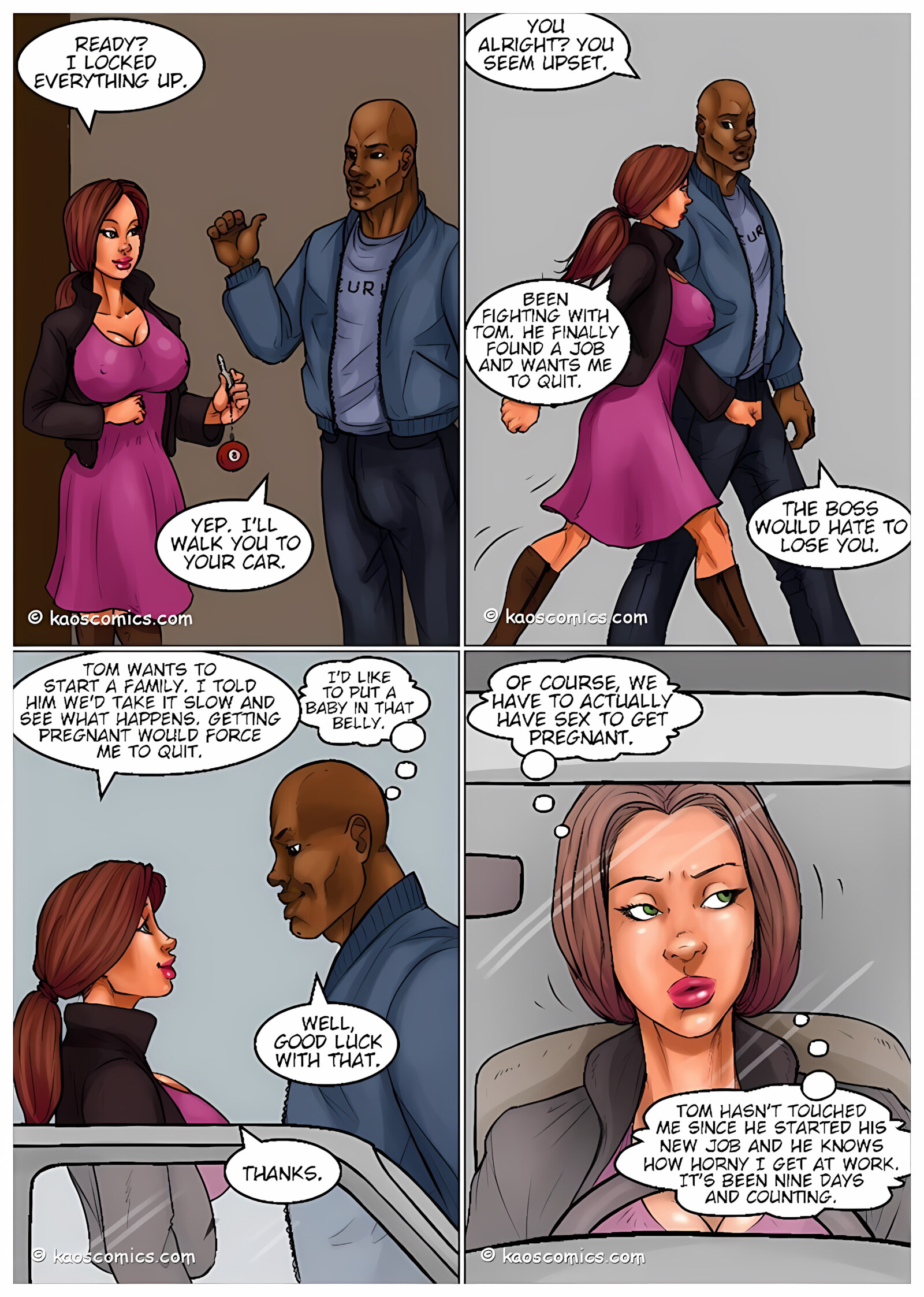 Recession Blues – Wife Forced To Strip [Kaos Comics], Recession Blues – Wife Forced To Strip, page 19 of 51