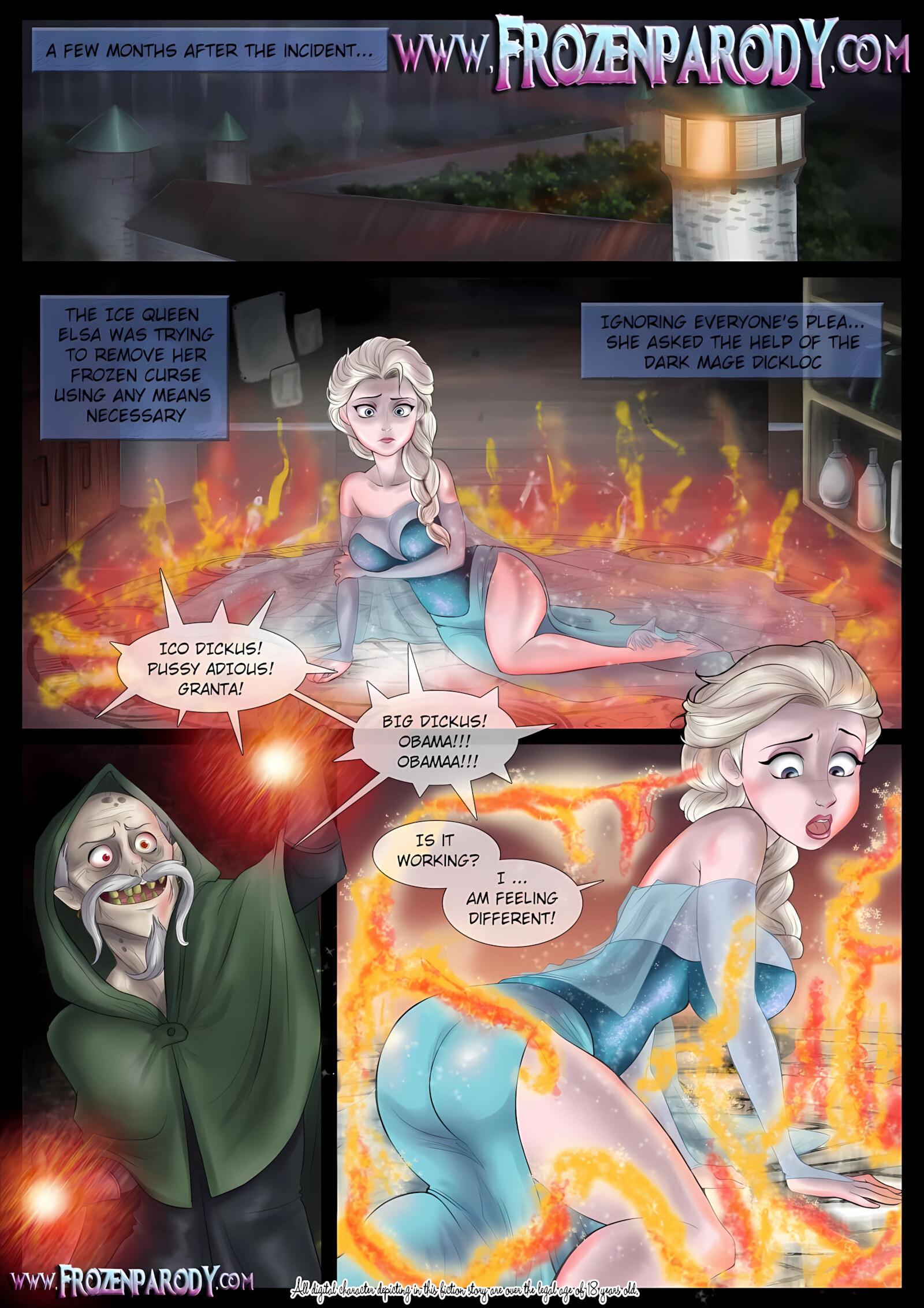 Removing The Curse [FrozenParody], Removing The Curse, page 1 of 8