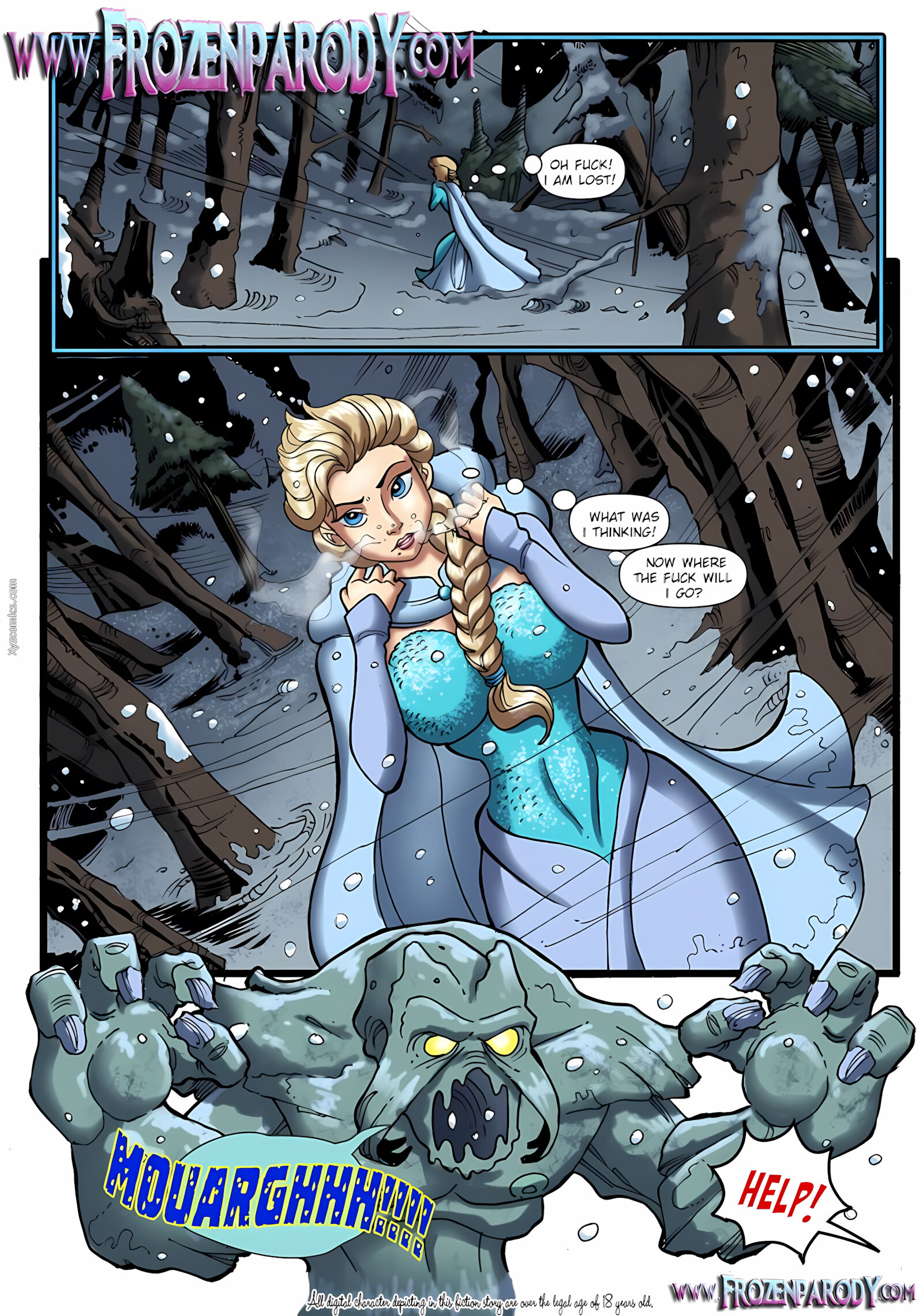 Saviour’s Hard Dick [FrozenParody], Saviour’s Hard Dick, page 1 of 12
