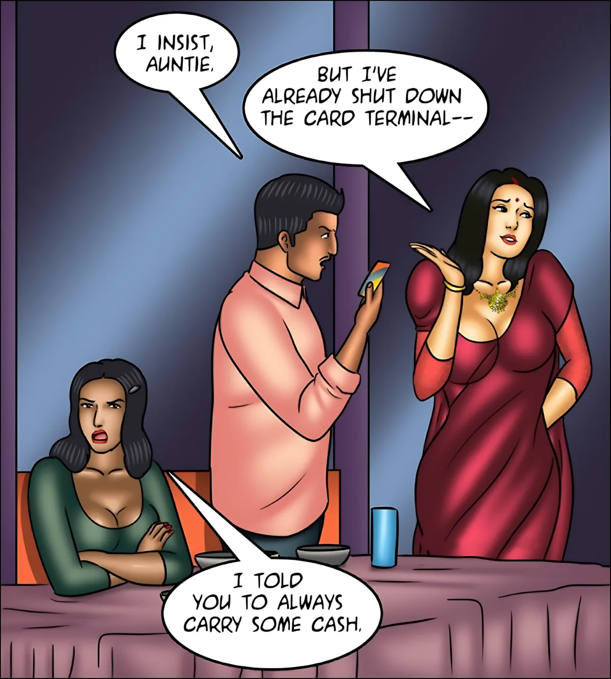 Savita Bhabhi 141-153 [Kirtu], Savita Bhabhi Episode 153 - Lessons In Lovemaking, page 14 of 139