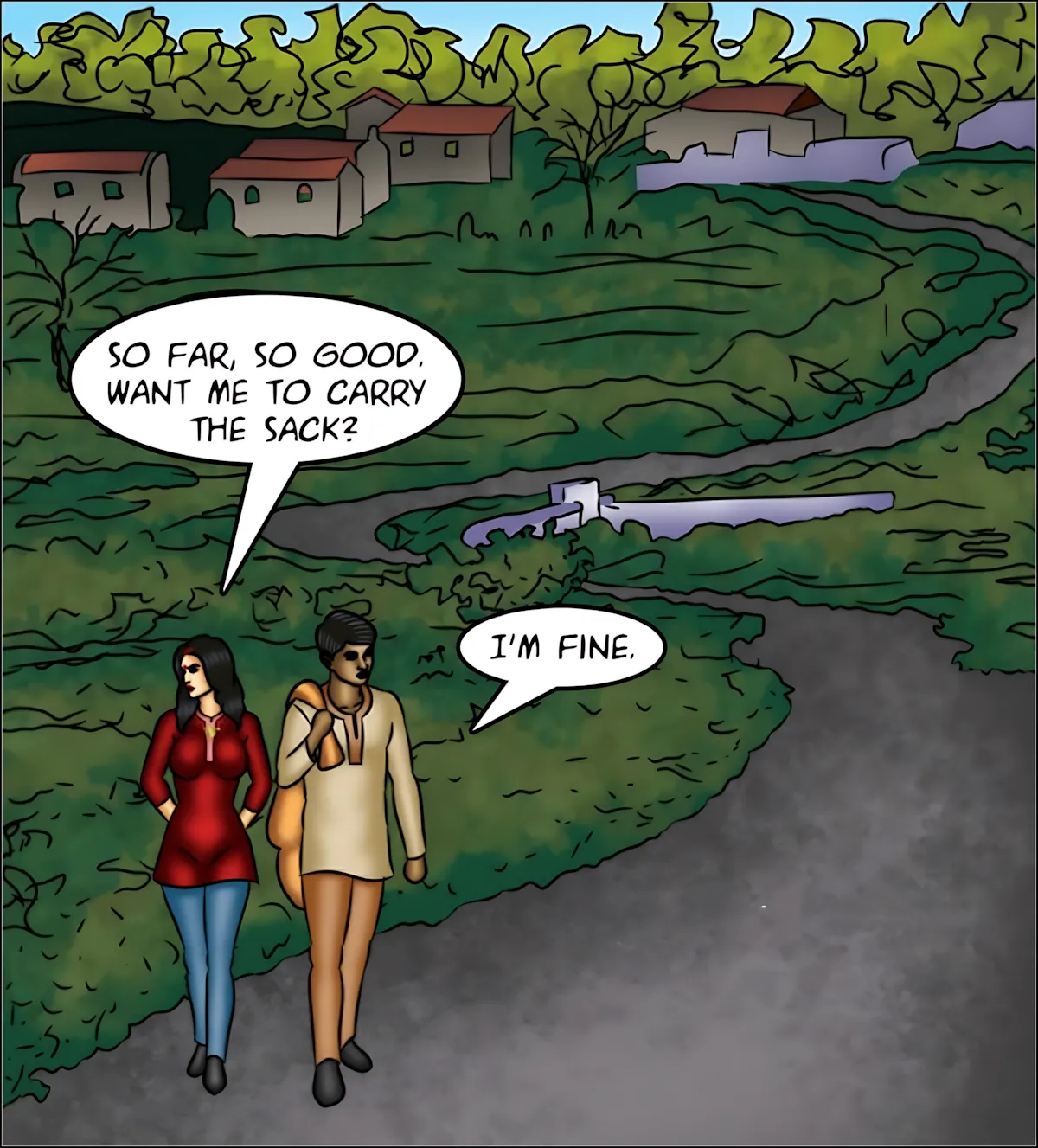 Savita Bhabhi 141-153 [Kirtu], Savita Bhabhi Episode 151 - The Last Woman on Earth, page 103 of 140