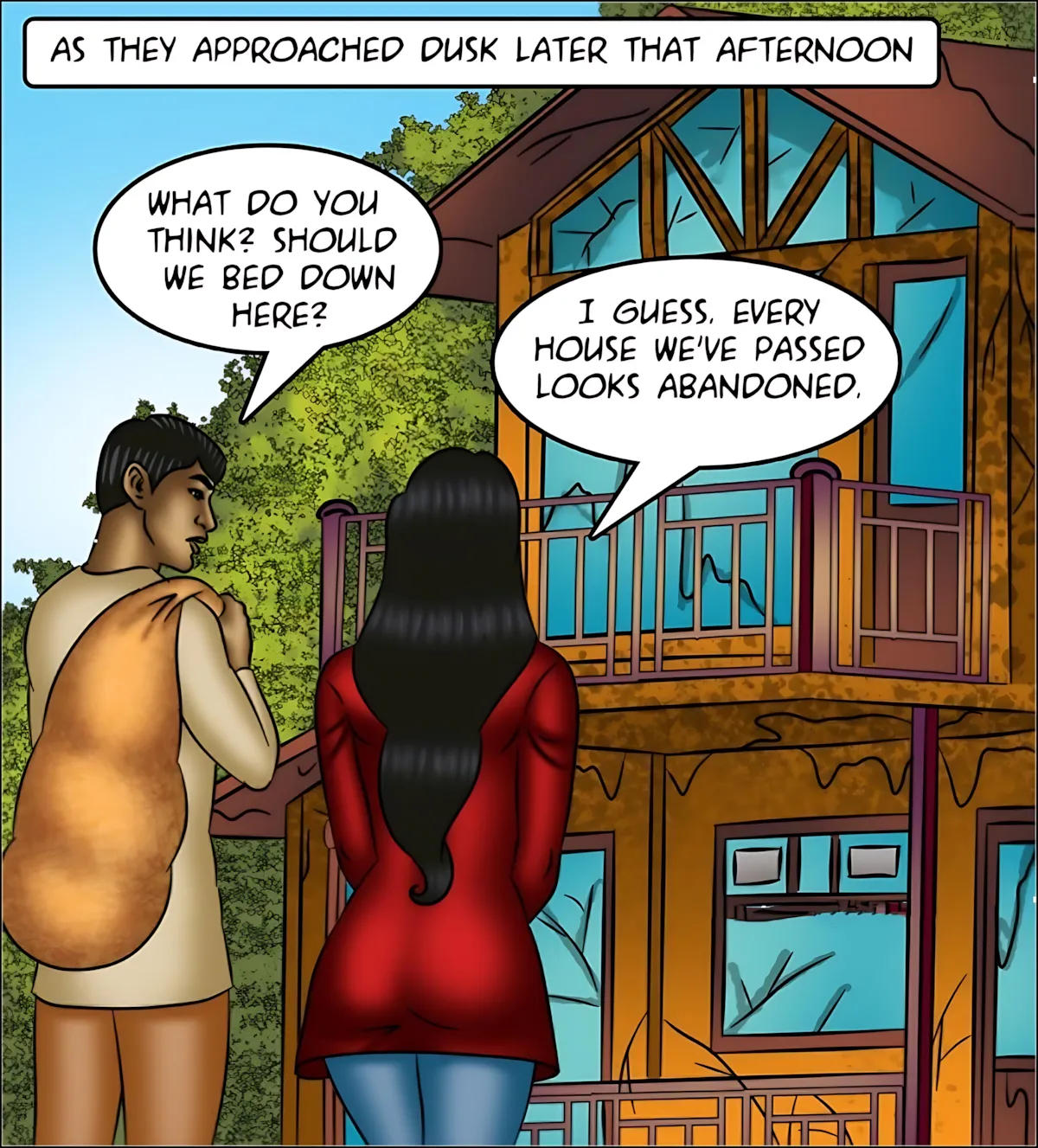 Savita Bhabhi 141-153 [Kirtu], Savita Bhabhi Episode 151 - The Last Woman on Earth, page 104 of 140