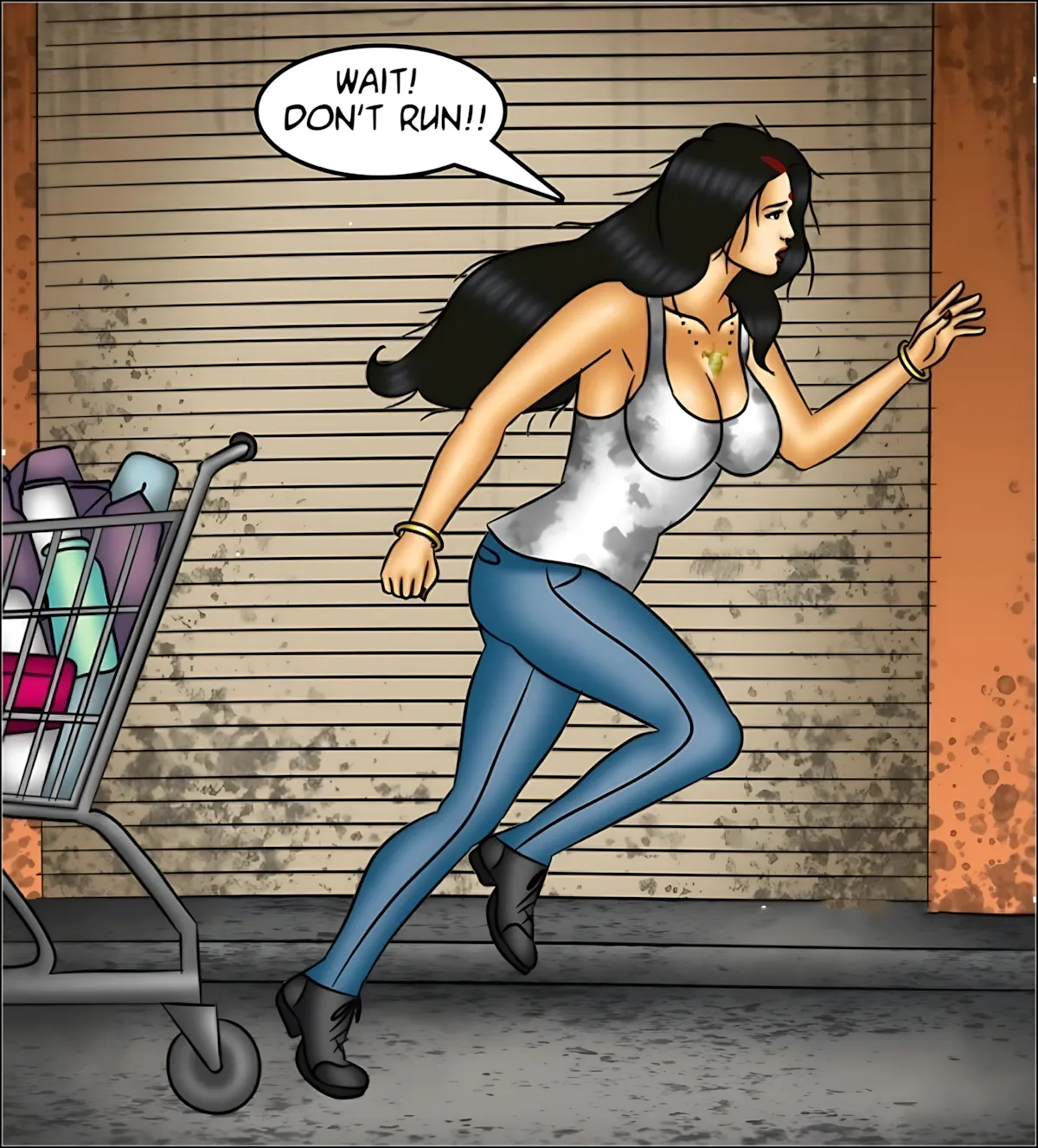 Savita Bhabhi 141-153 [Kirtu], Savita Bhabhi Episode 151 - The Last Woman on Earth, page 16 of 140