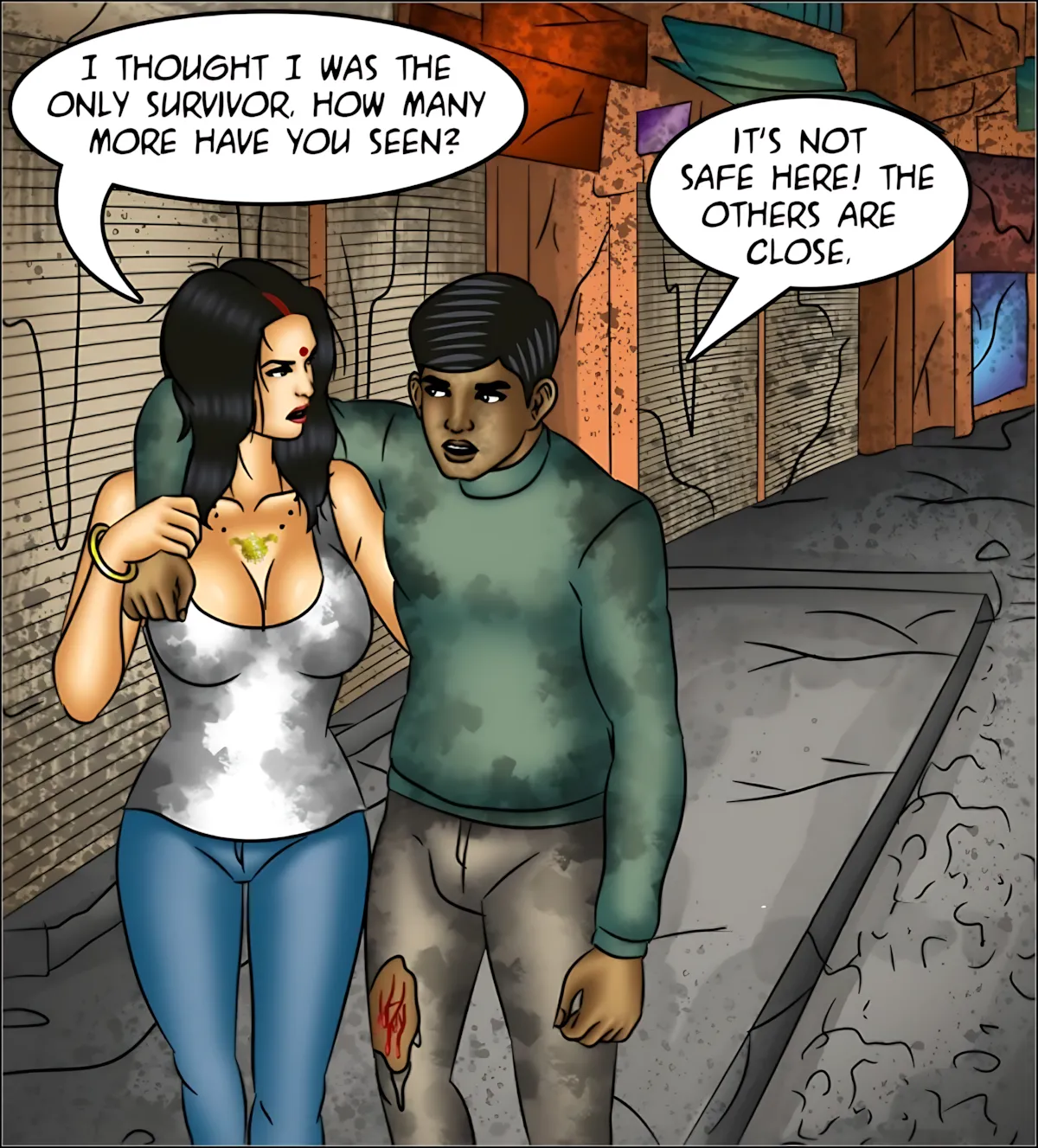 Savita Bhabhi 141-153 [Kirtu], Savita Bhabhi Episode 151 - The Last Woman on Earth, page 21 of 140