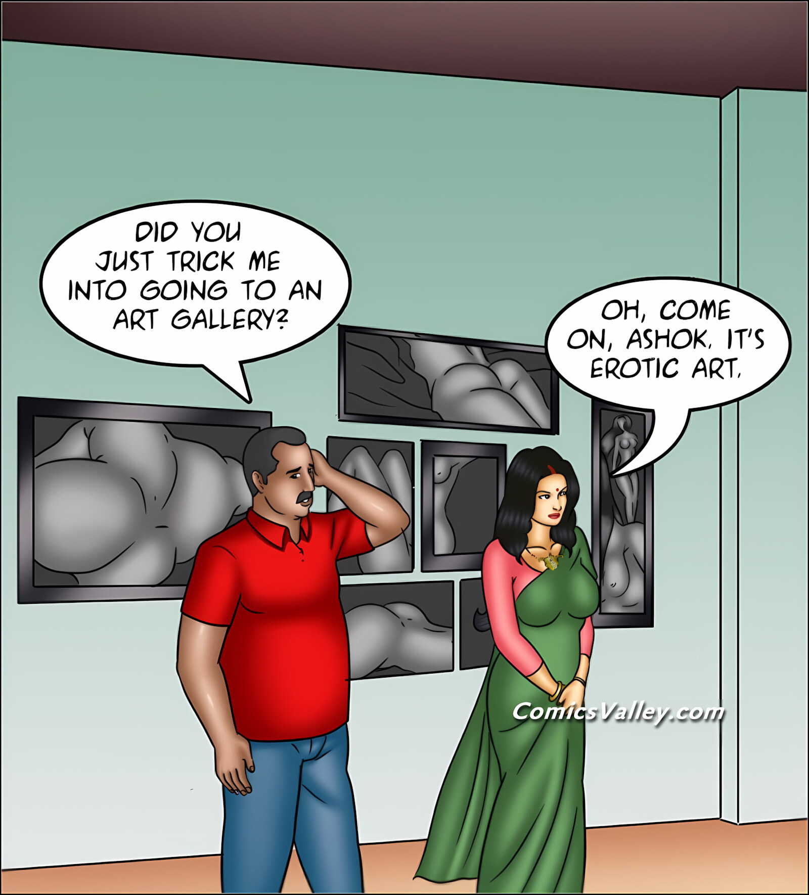 Savita Bhabhi 141-153 [Kirtu], Savita Bhabhi 147 - The Artist's Muse 2, page 135 of 142