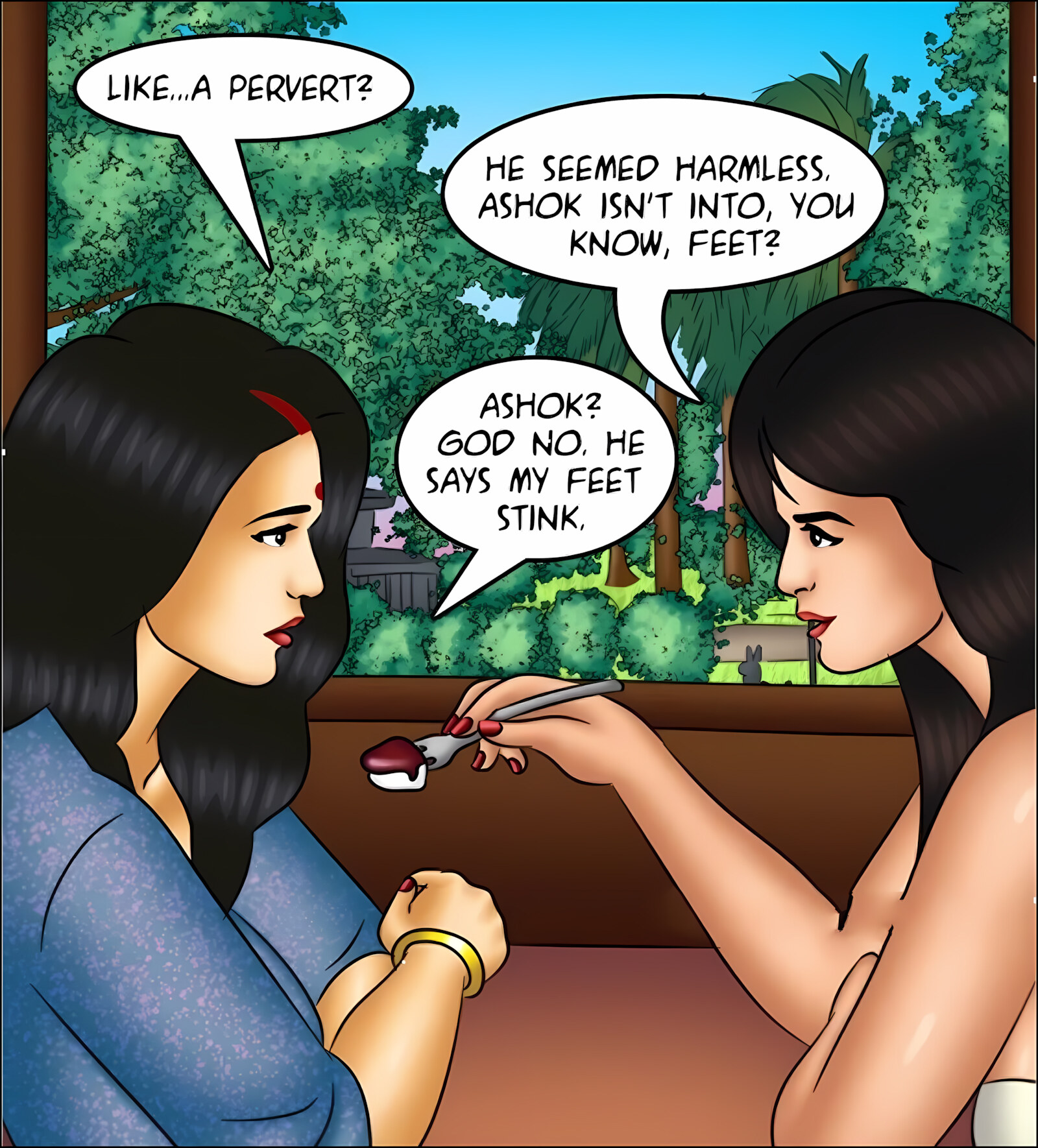 Savita Bhabhi 141-153 [Kirtu], Savita Bhabhi 146 - The Other Shoe Drops, page 14 of 142