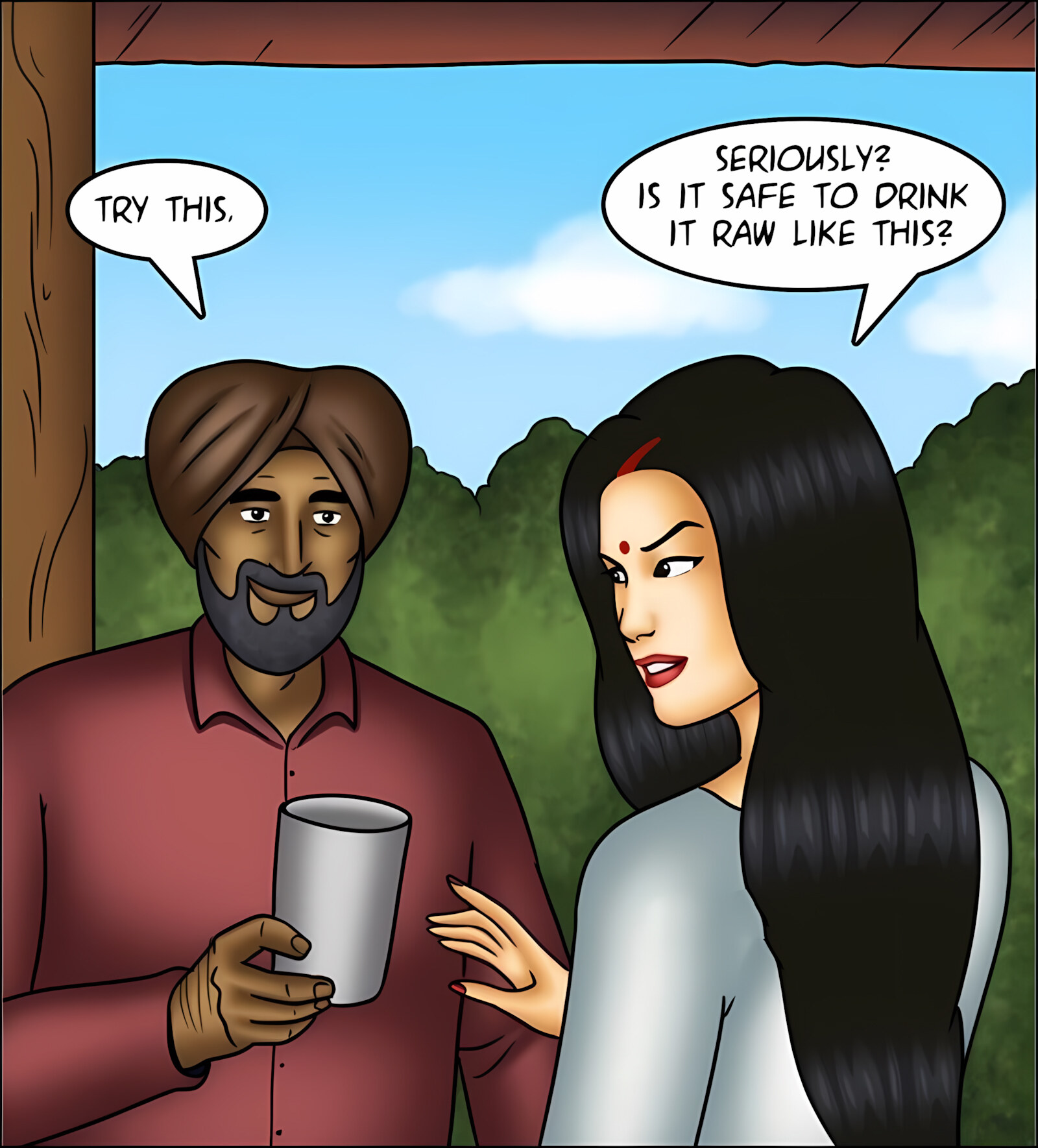 Savita Bhabhi 141-153 [Kirtu], Savita Bhabhi 144 - Milking It!, page 49 of 142