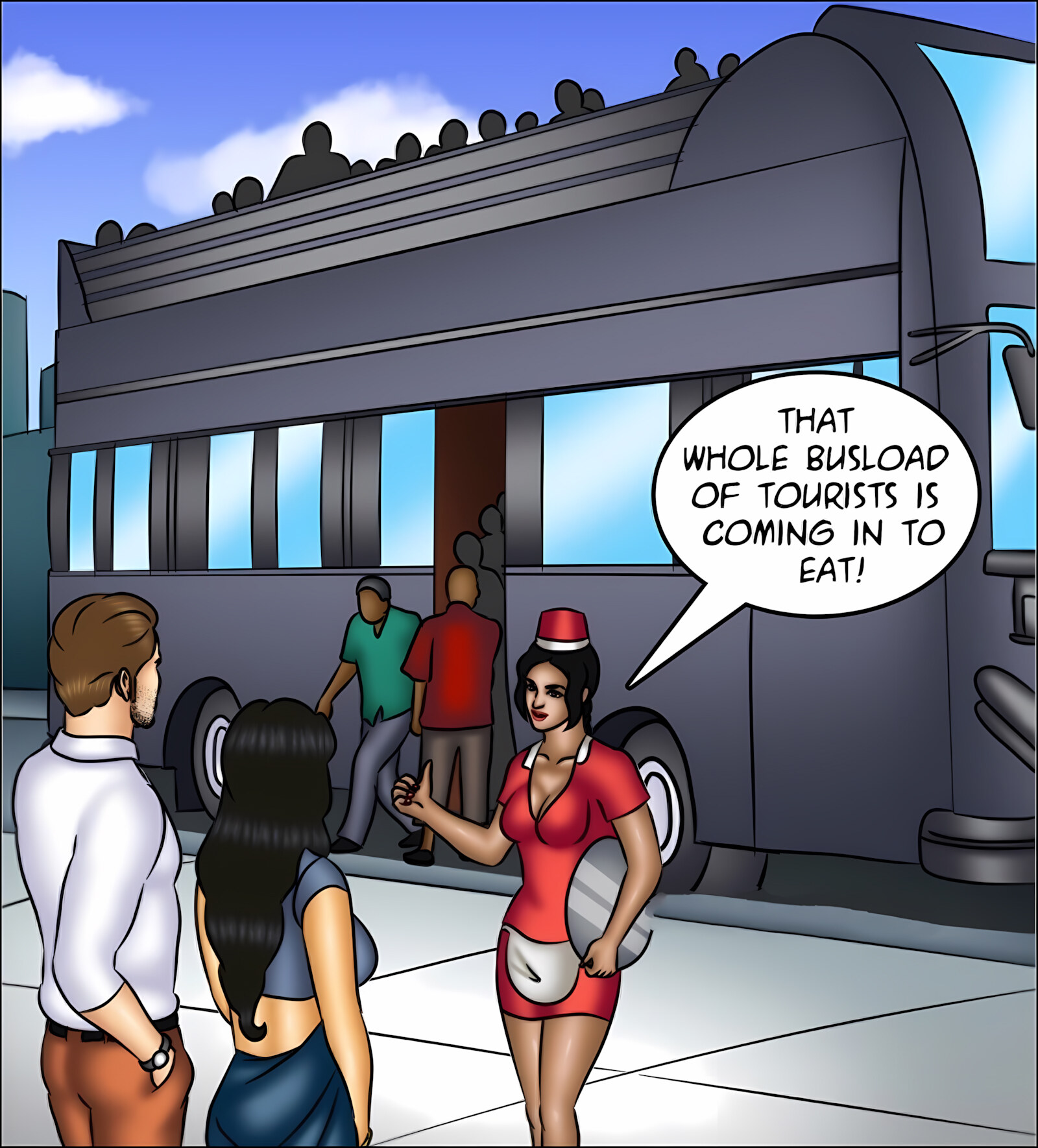 Savita Bhabhi 141-153 [Kirtu], Savita Bhabhi 143 - What a Headache!, page 43 of 142