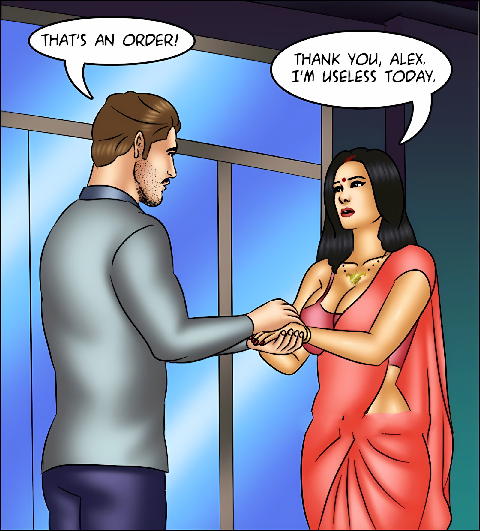Savita Bhabhi 141-153 [Kirtu], Savita Bhabhi 143 - What a Headache!, page 7 of 142