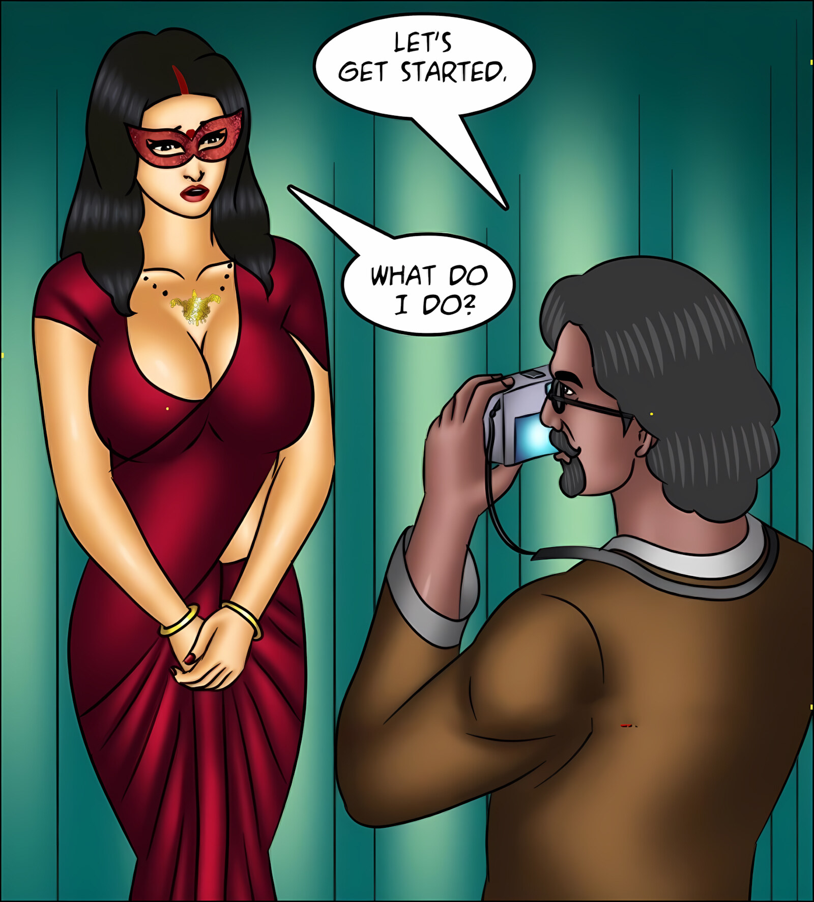 Savita Bhabhi 141-153 [Kirtu], Savita Bhabhi 141 - The Artist's Muse, page 53 of 142