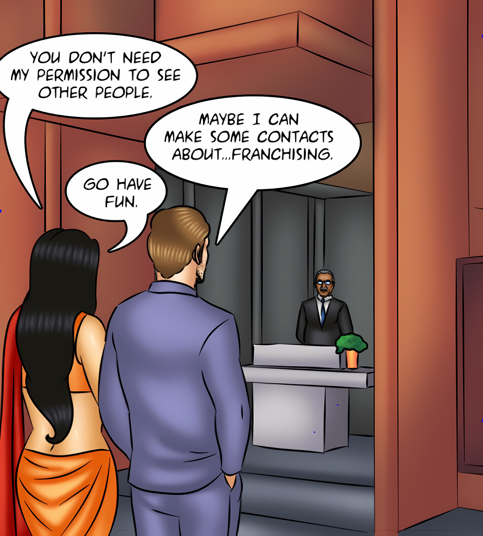 Savita Bhabhi 111-120 [Kirtu], Savita Bhabhi 119 - Revolving Door, page 20 of 143