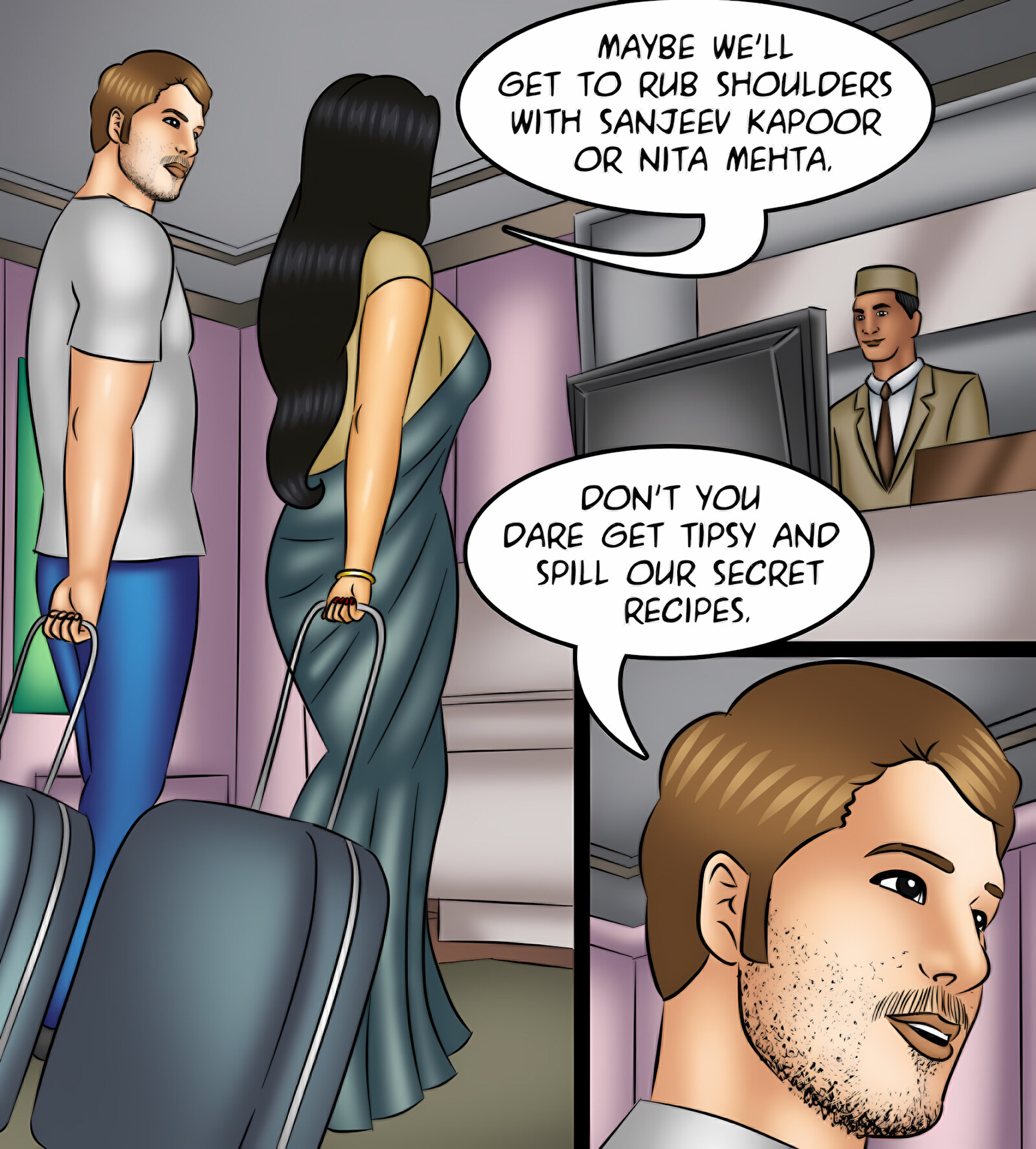 Savita Bhabhi 111-120 [Kirtu], Savita Bhabhi 119 - Revolving Door, page 3 of 143