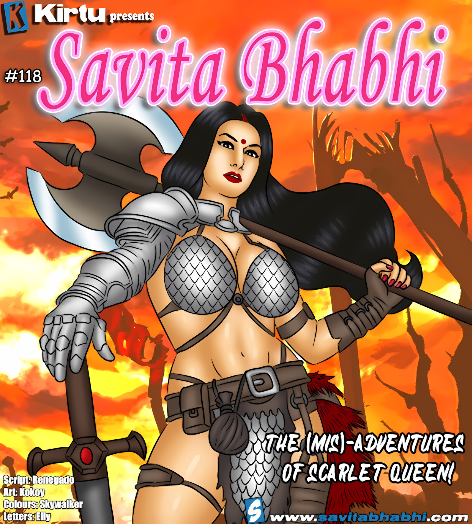 Savita Bhabhi 111-120 [Kirtu], Savita Bhabhi 118 - The Mis-Adeventures of Scarlet Queen, page 1 of 140