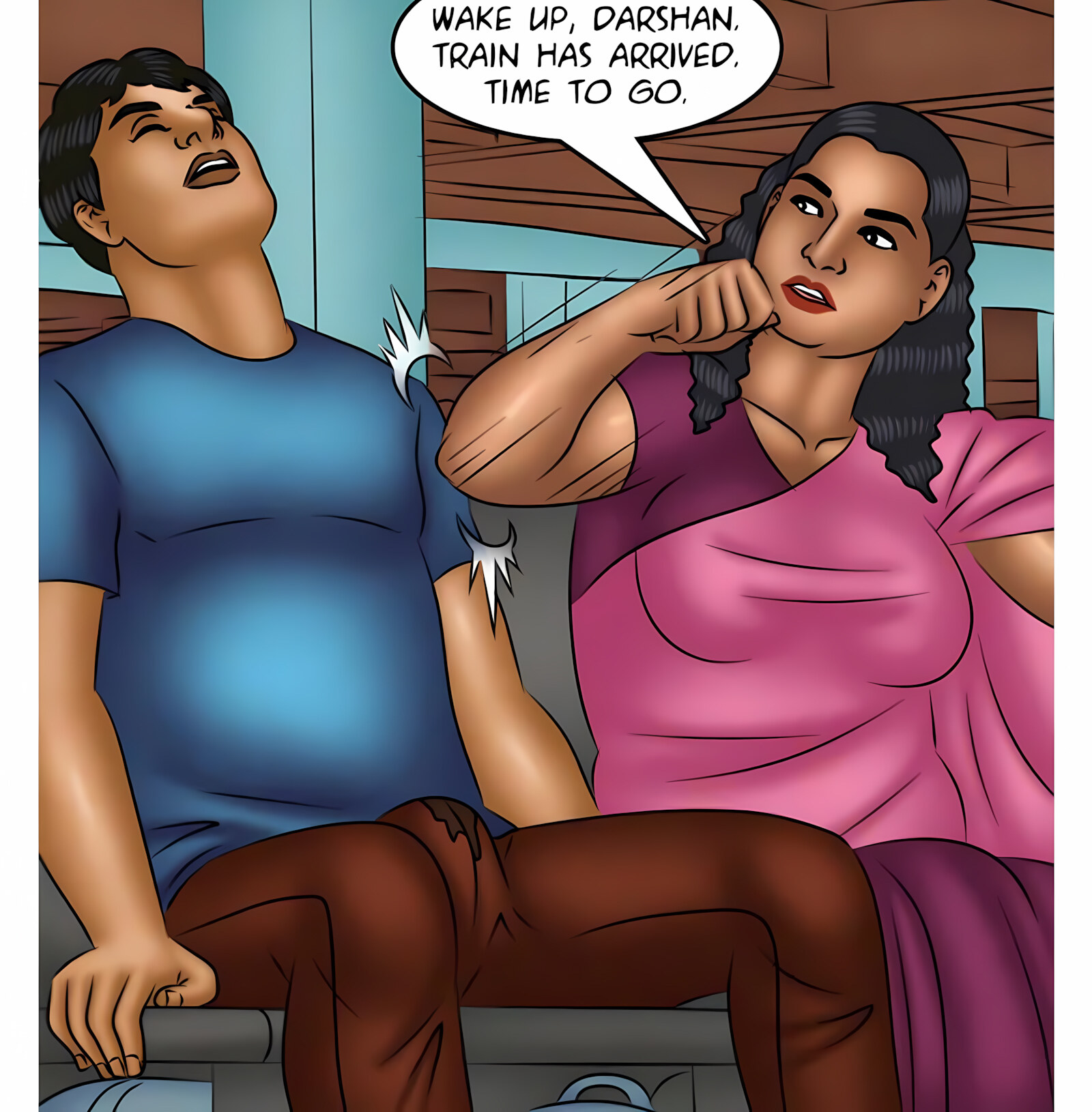 Savita Bhabhi 111-120 [Kirtu], Savita Bhabhi 116 - Night Train, page 35 of 137