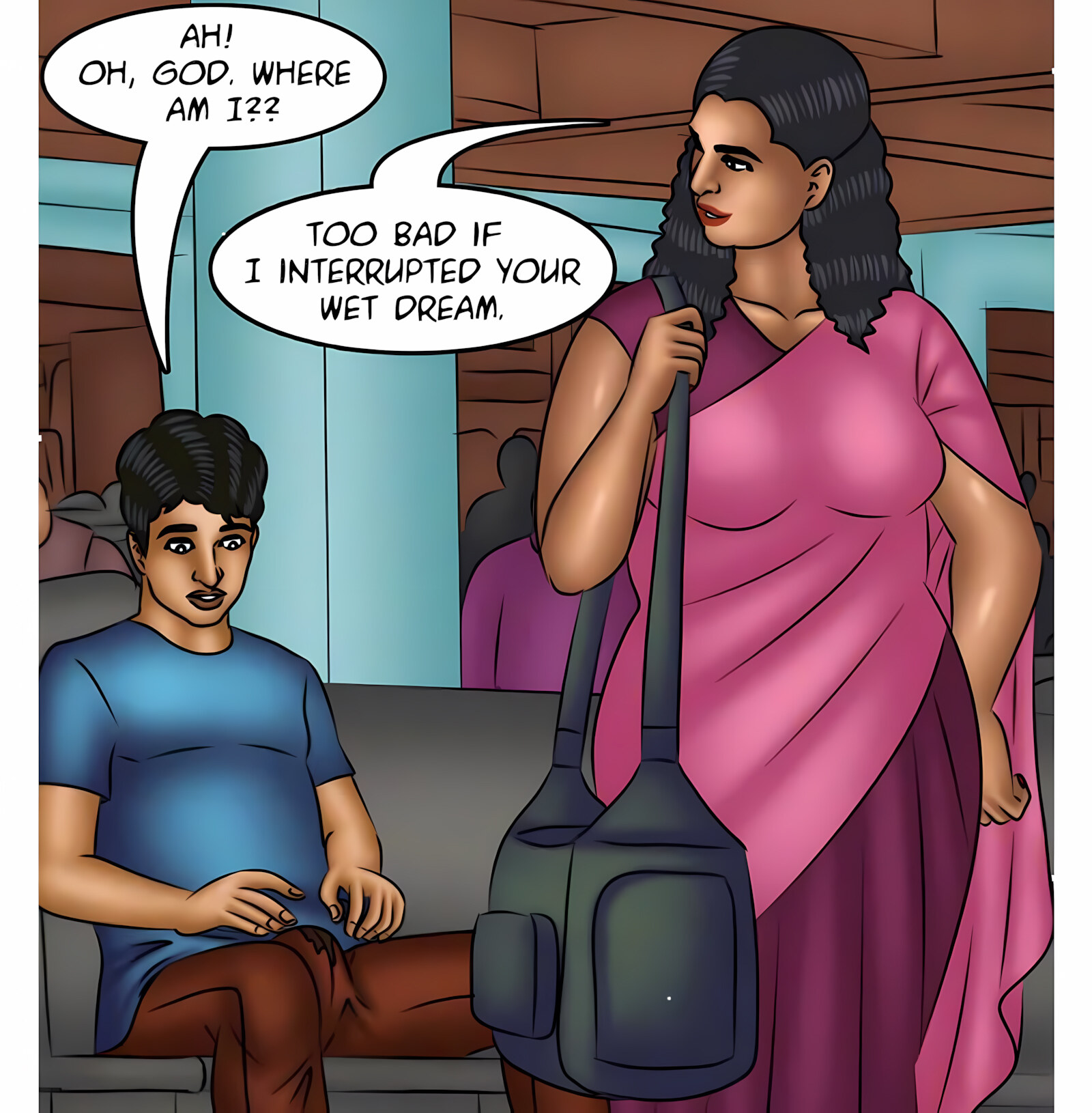 Savita Bhabhi 111-120 [Kirtu], Savita Bhabhi 116 - Night Train, page 36 of 137