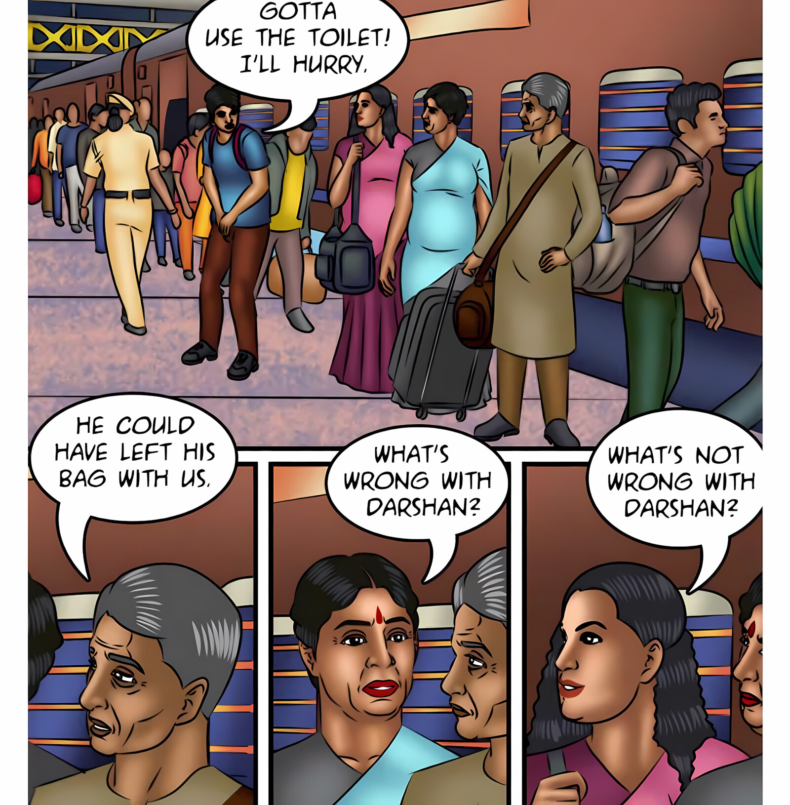 Savita Bhabhi 111-120 [Kirtu], Savita Bhabhi 116 - Night Train, page 37 of 137