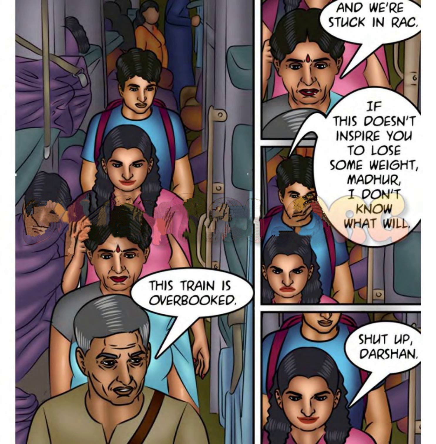 Savita Bhabhi 111-120 [Kirtu], Savita Bhabhi 116 - Night Train, page 40 of 137