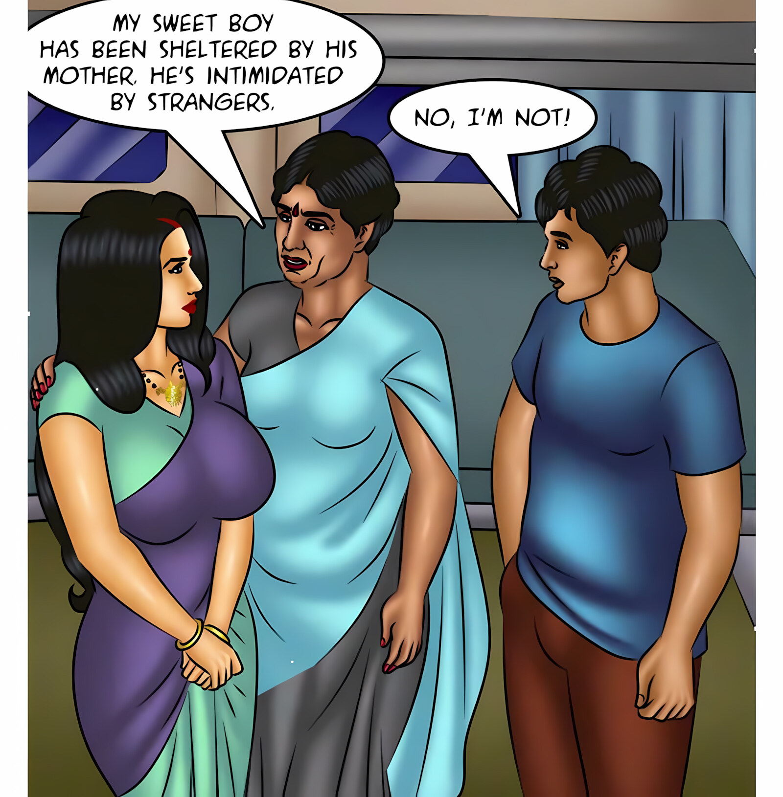Savita Bhabhi 111-120 [Kirtu], Savita Bhabhi 116 - Night Train, page 46 of 137