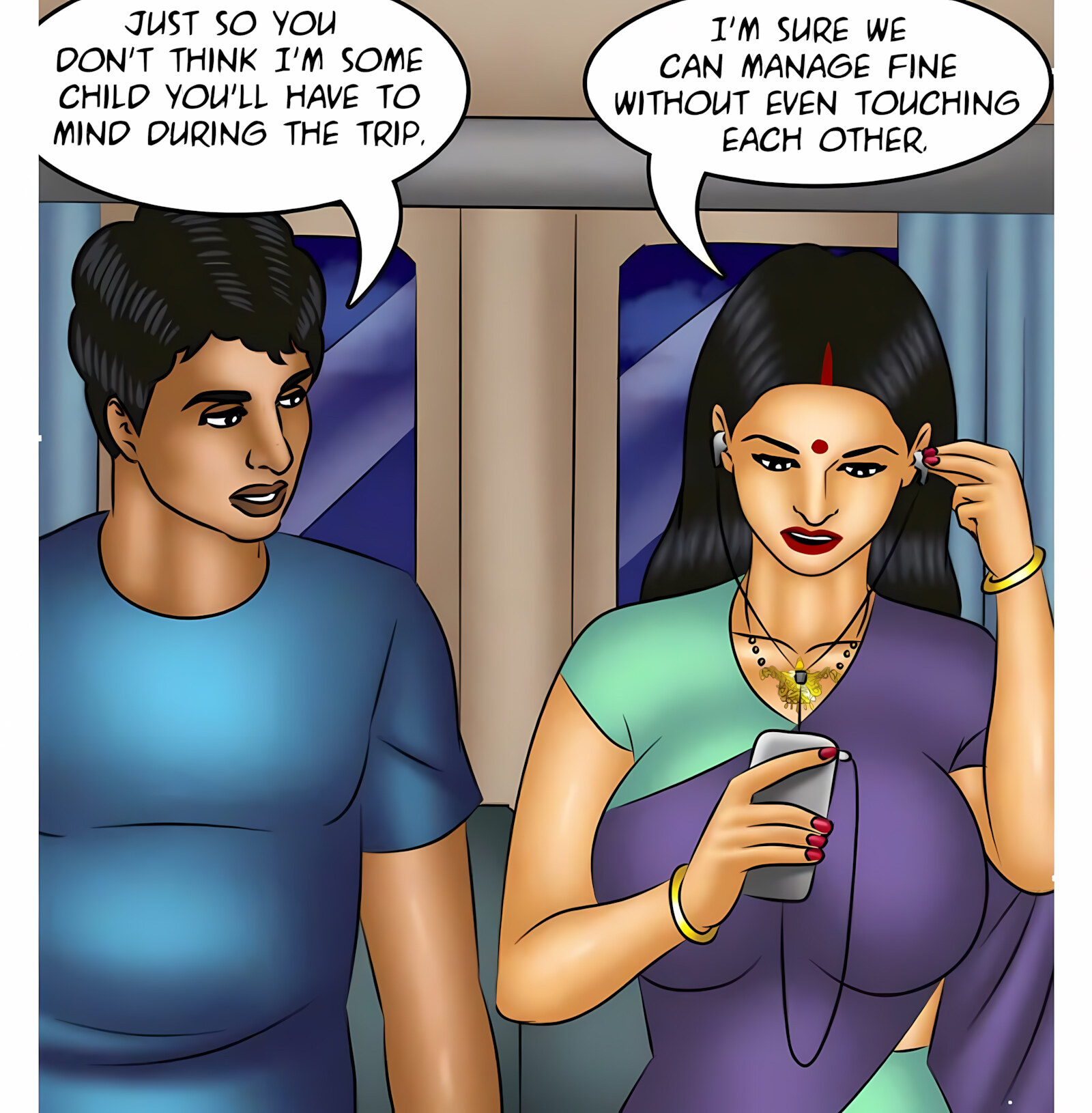 Savita Bhabhi 111-120 [Kirtu], Savita Bhabhi 116 - Night Train, page 52 of 137