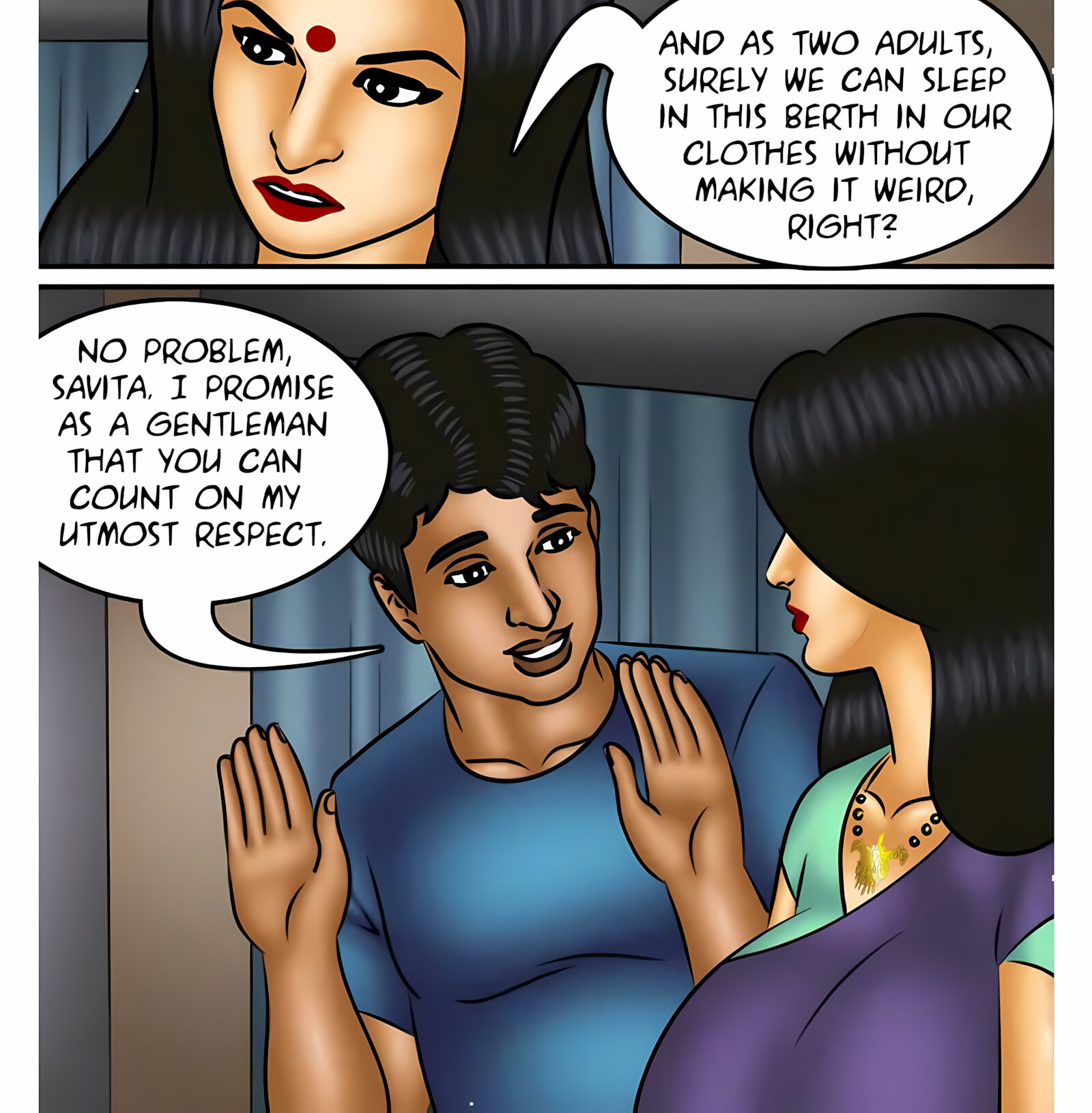 Savita Bhabhi 111-120 [Kirtu], Savita Bhabhi 116 - Night Train, page 72 of 137