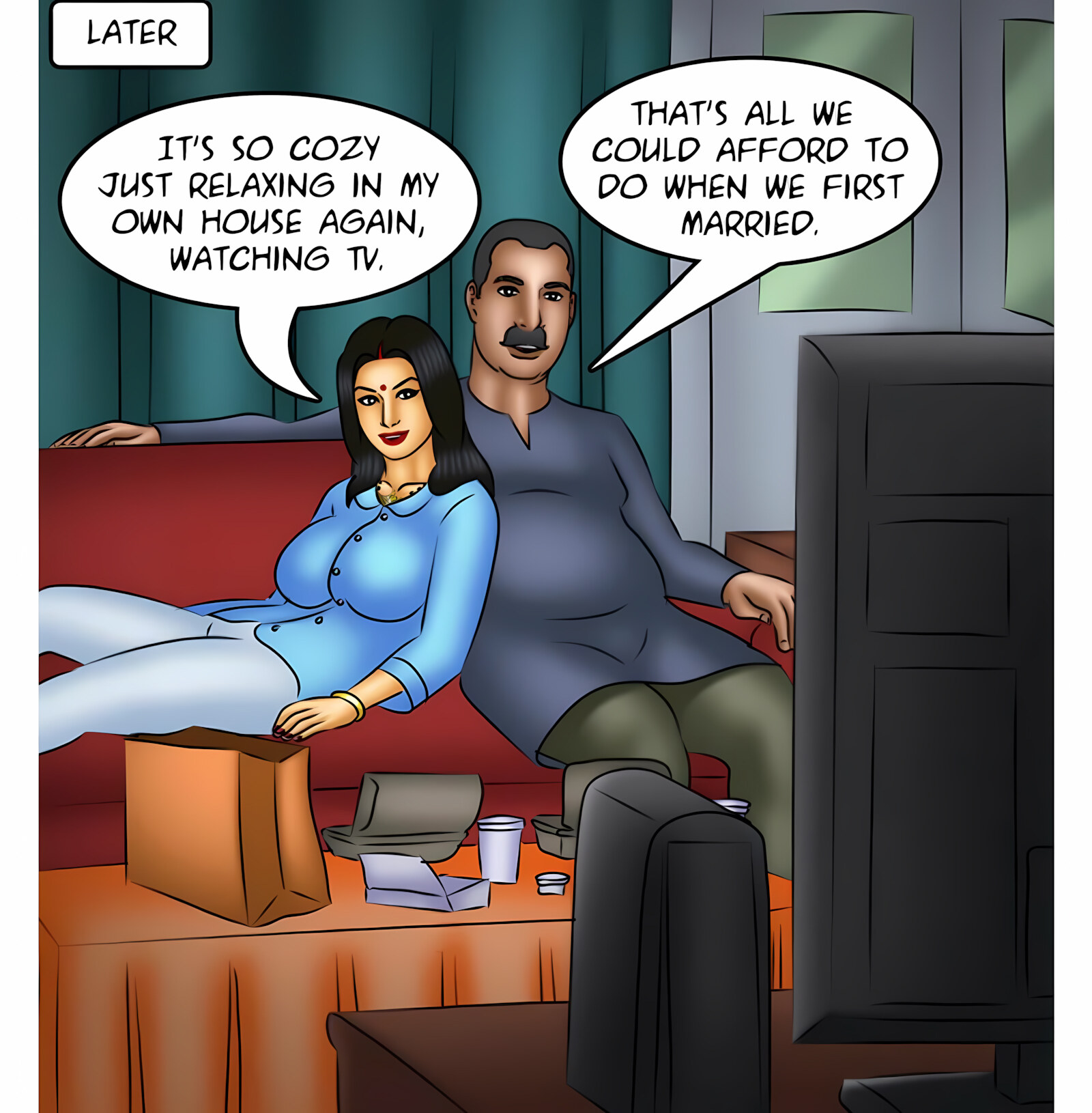 Savita Bhabhi 111-120 [Kirtu], Savita Bhabhi 115 - HomeCumming, page 19 of 137