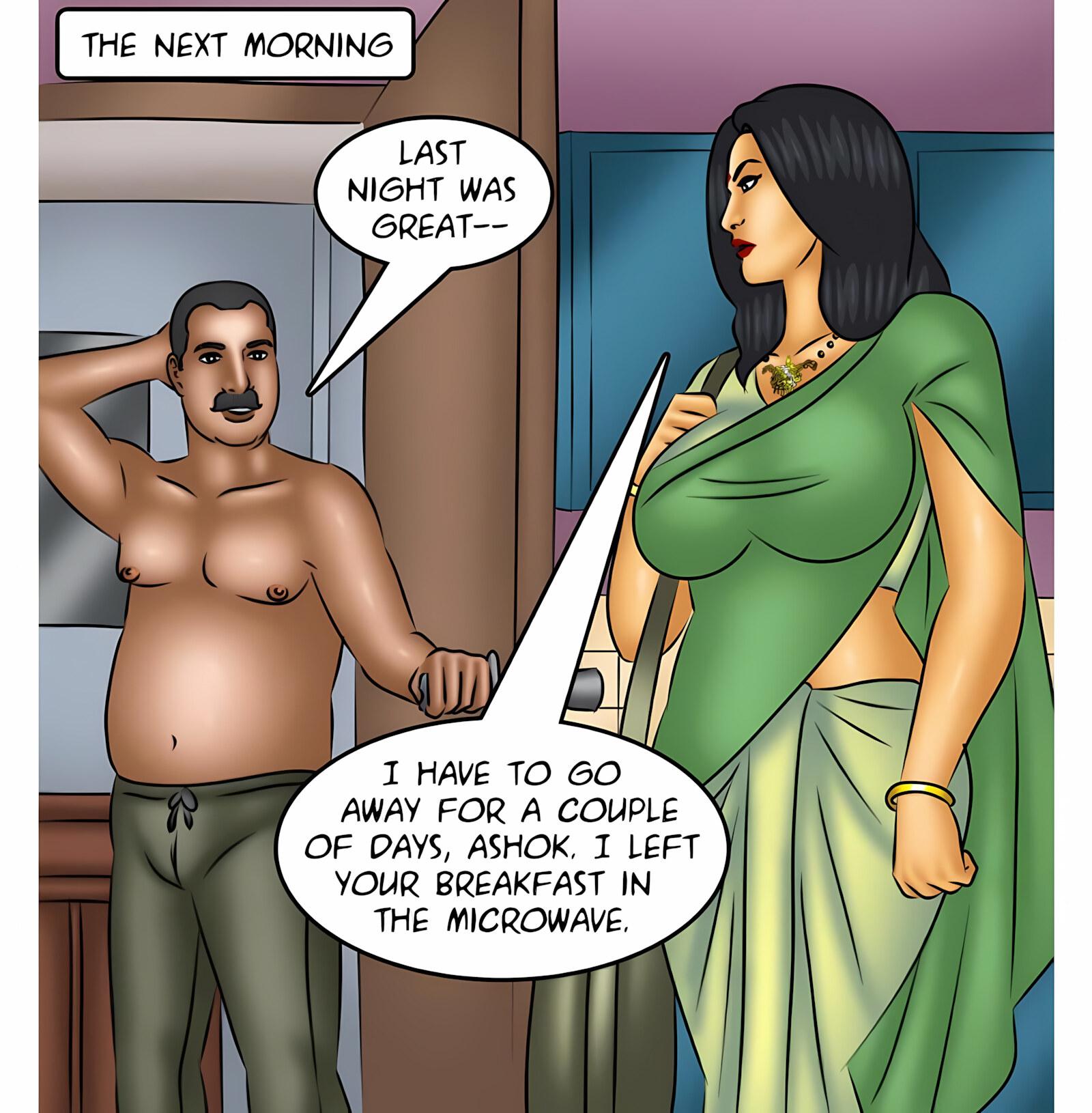 Savita Bhabhi 111-120 [Kirtu], Savita Bhabhi 115 - HomeCumming, page 51 of 137