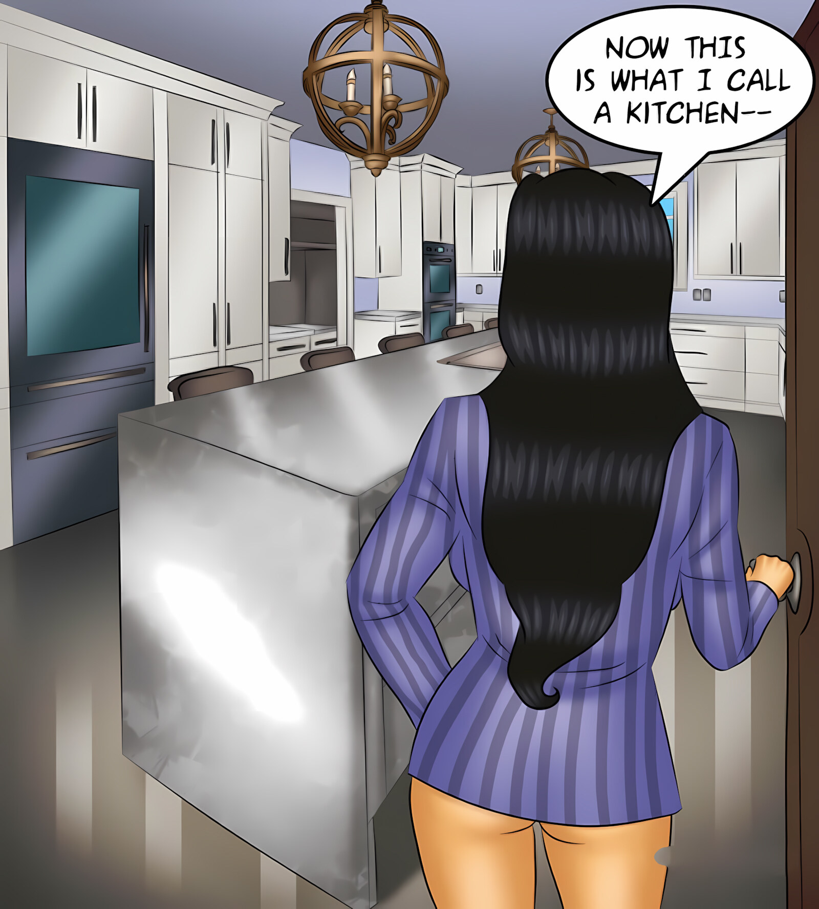 Savita Bhabhi 111-120 [Kirtu], Savita Bhabhi 112 - A New Life, page 56 of 141