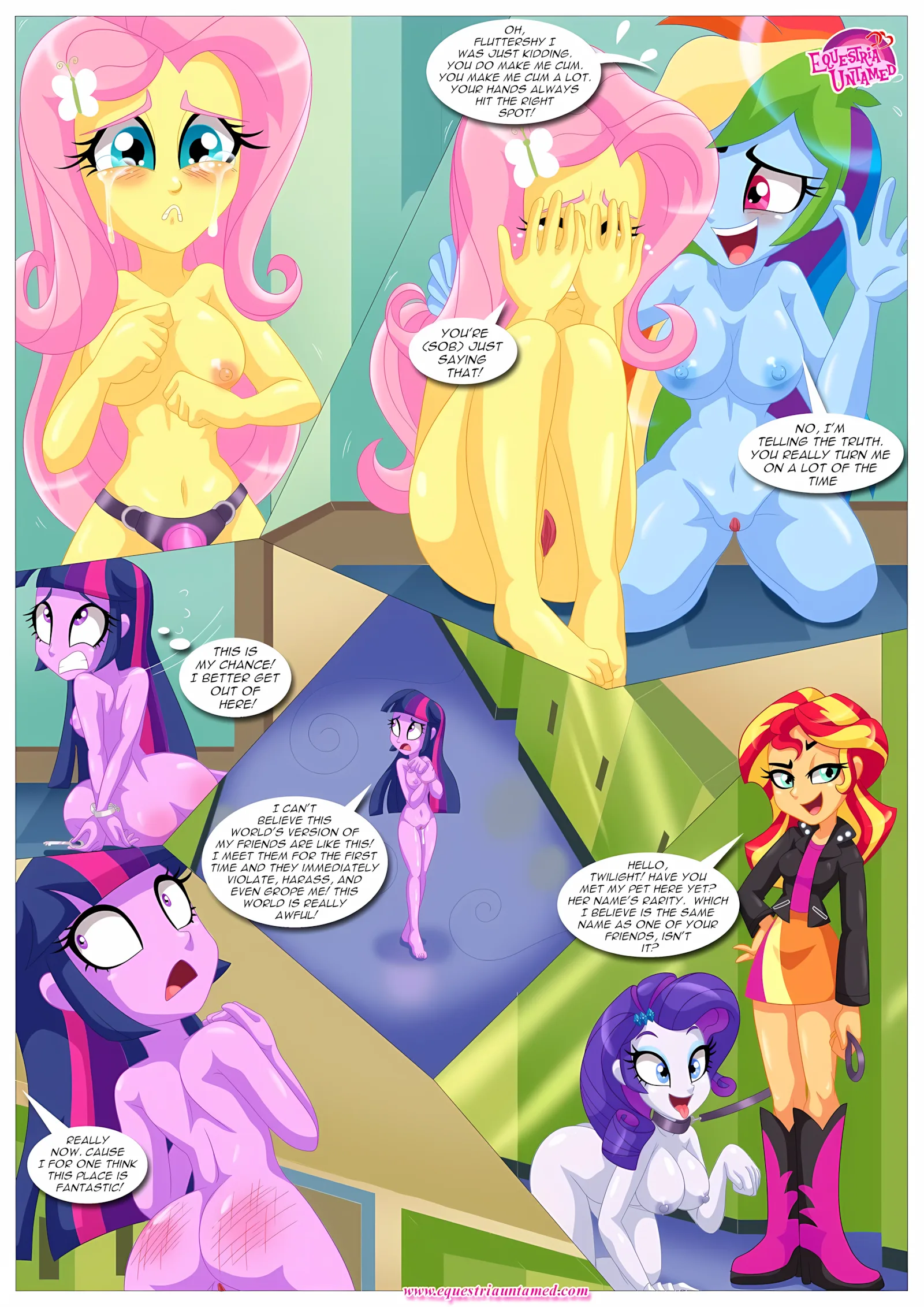 Sexquestria Girls (My Little Pony – Equestria Girls), 1 . Sexquestria Girls - (My Little Pony - Equestria Girls) [Palcomix], page 16 of 25