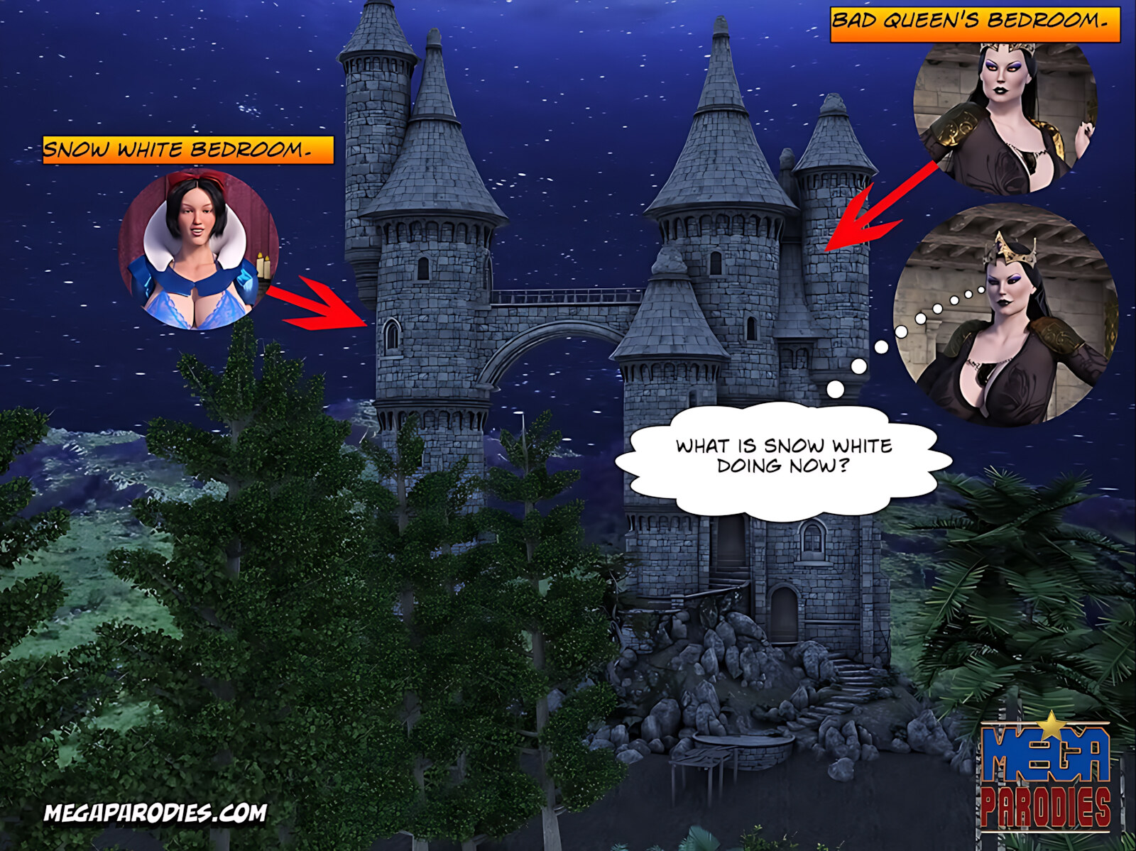 Snow White [MegaParodies], Snow White 1, page 51 of 56