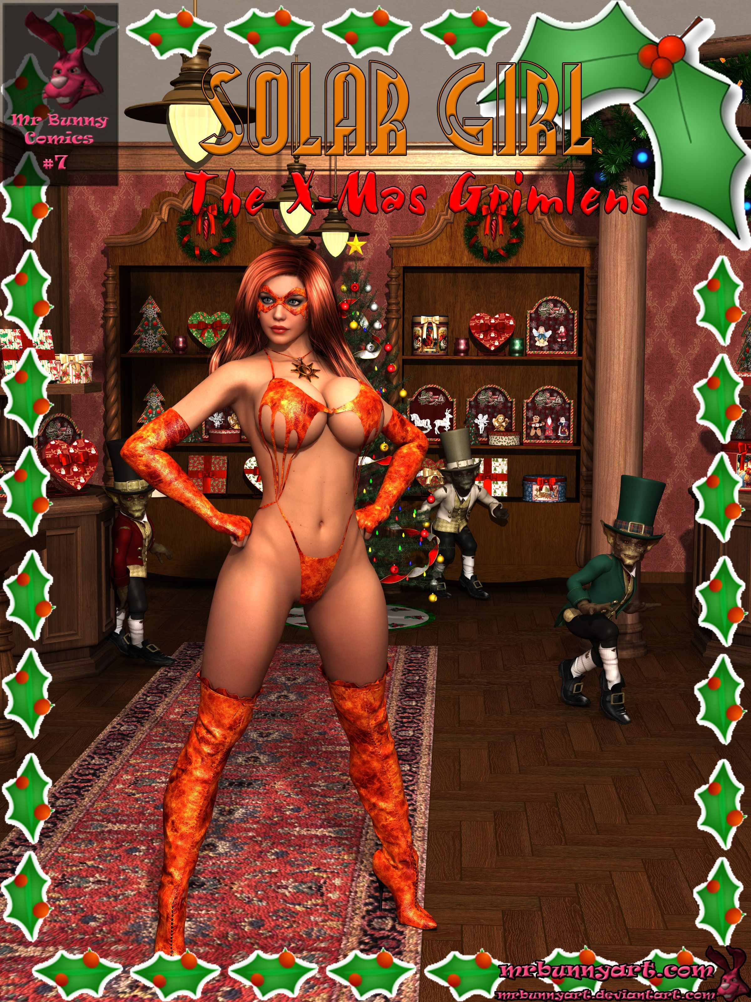 Solar Girl with Xmas Gremlens [MrBunnyArt], Solar Girl with Xmas Gremlens, page 1 of 27