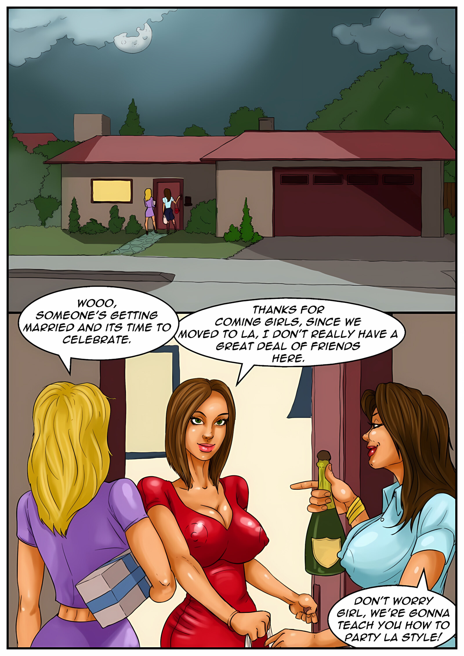 The Bachelorette Party [Kaos Comics], The Bachelorette Party, page 2 of 25