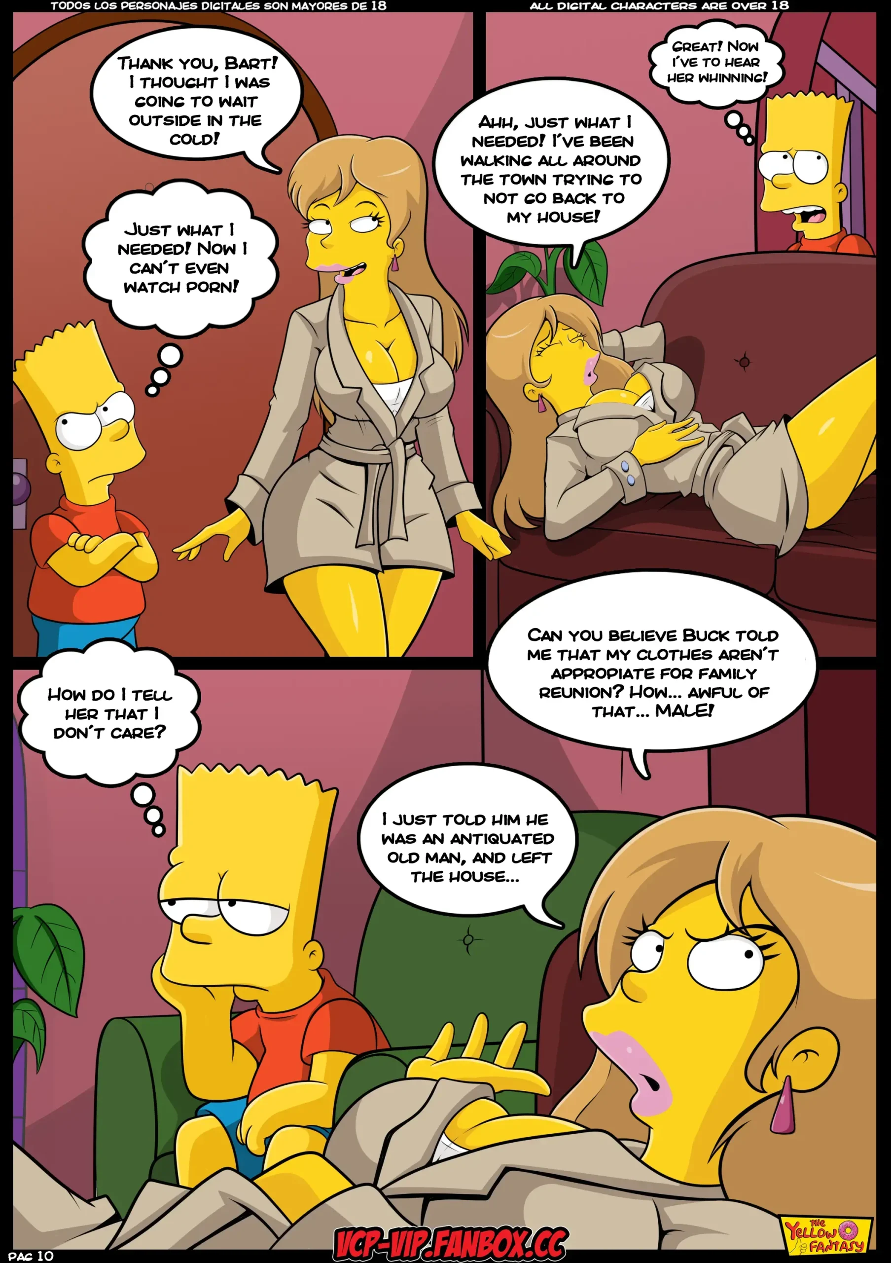 The Yellow Fantasy 4: Babysitting without Babysitting, Babysitting without Babysitting [The Simpsons], page 11 of 41