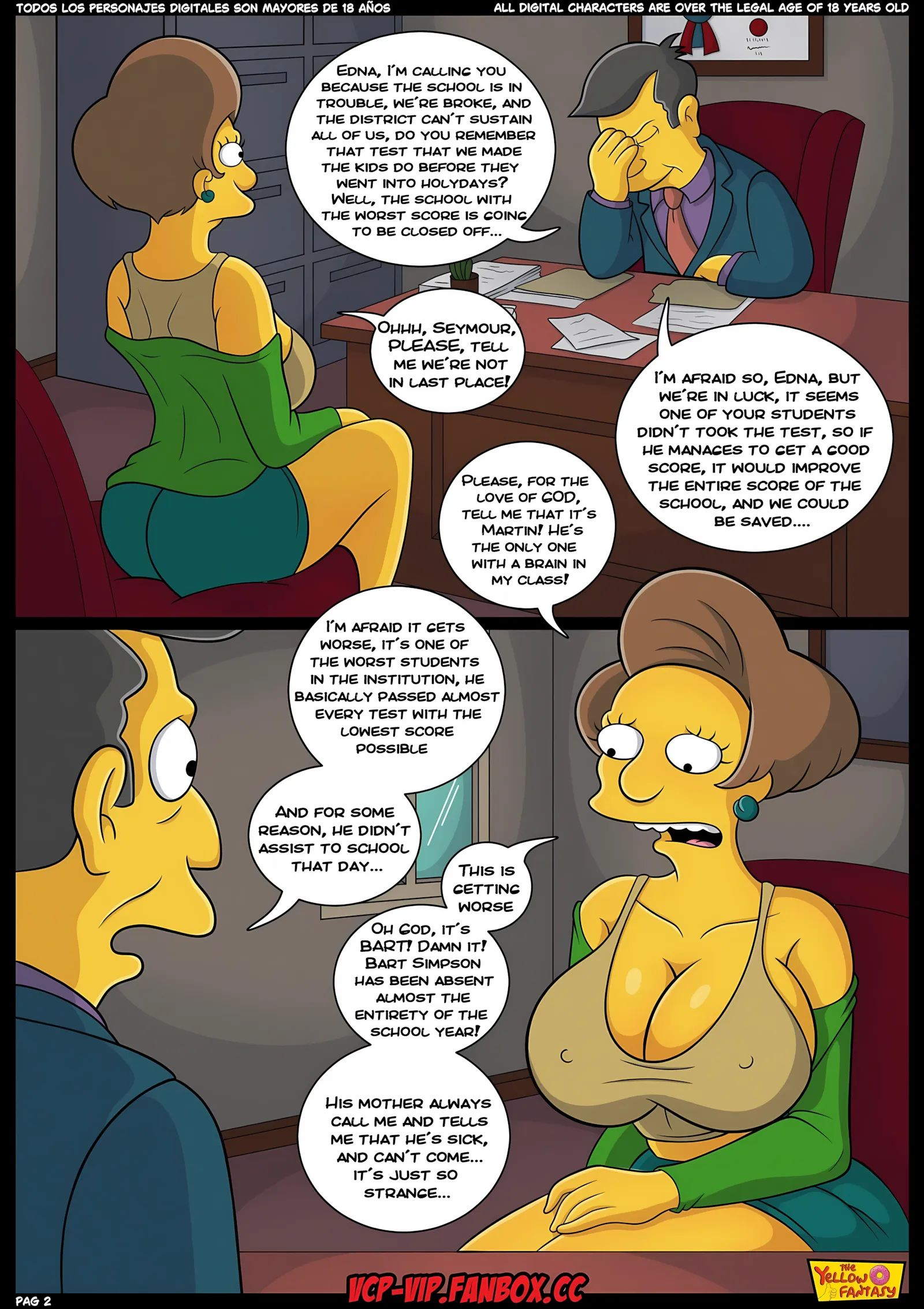 The Yellow Fantasy – The Exam [Croc], The Yellow Fantasy: El Examen, page 3 of 55