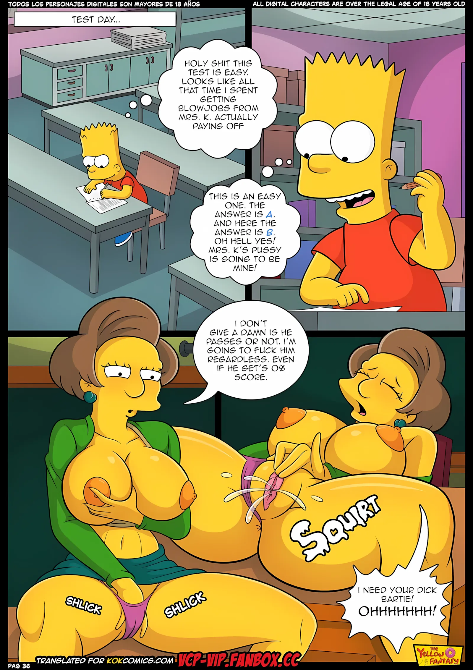 The Yellow Fantasy – The Exam [Croc], The Yellow Fantasy: El Examen, page 37 of 55