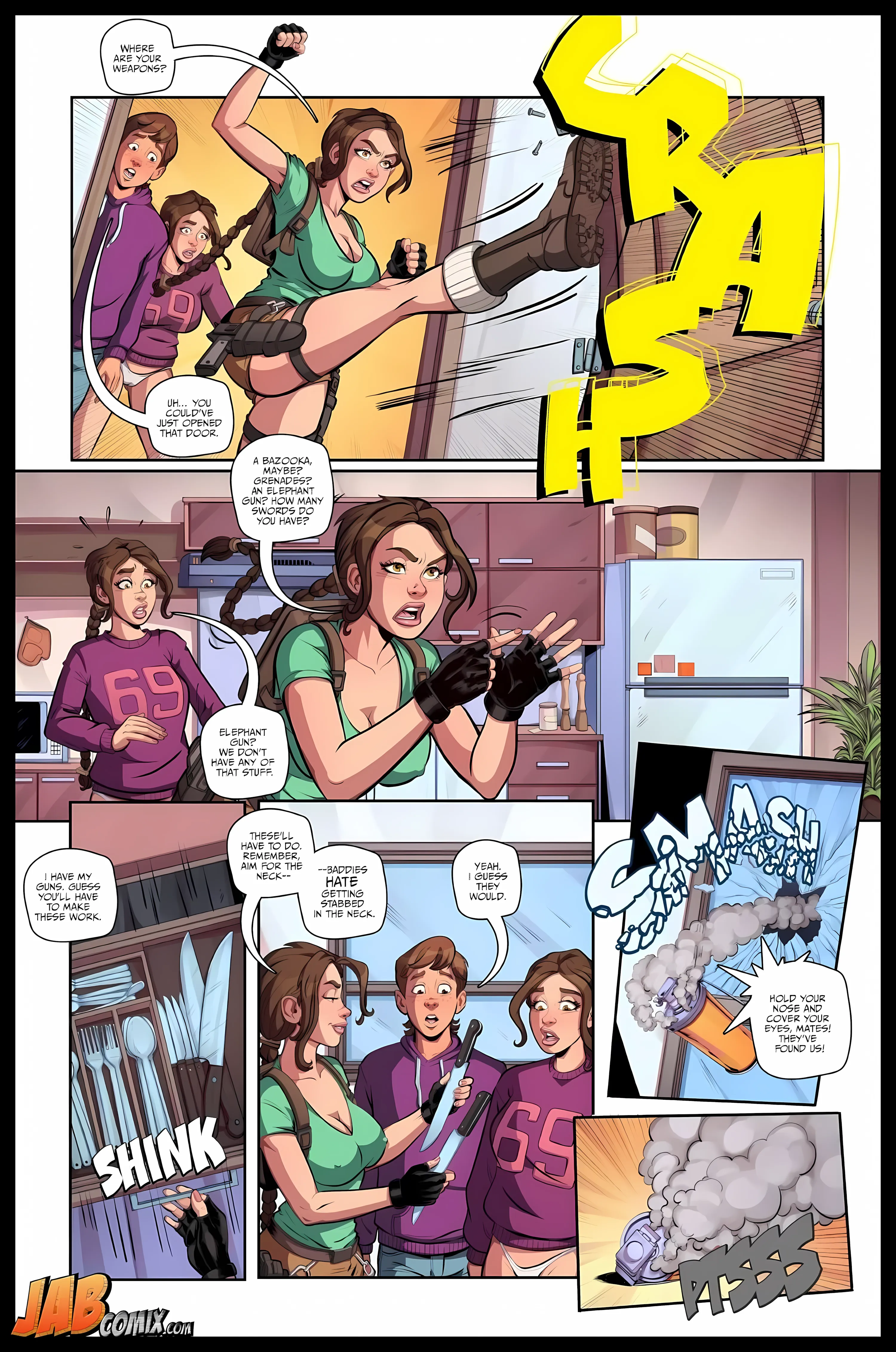 Tomb Tart [Jabcomix], 2 . Tomb Tart - Issue 2 (Tomb Raider), page 14 of 14