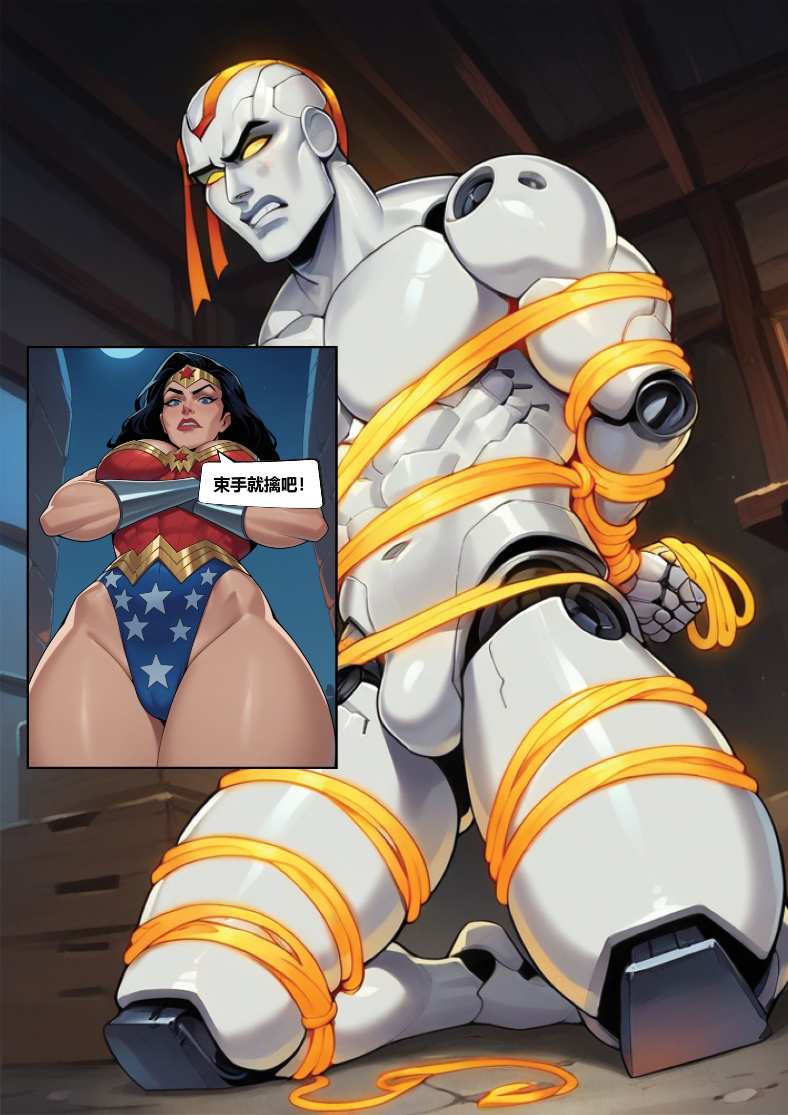 Wonder Woman with Goblins and Robots, 1. Wonder Woman with Goblins and Robots [Grazieeeee Adventure], page 7 of 28