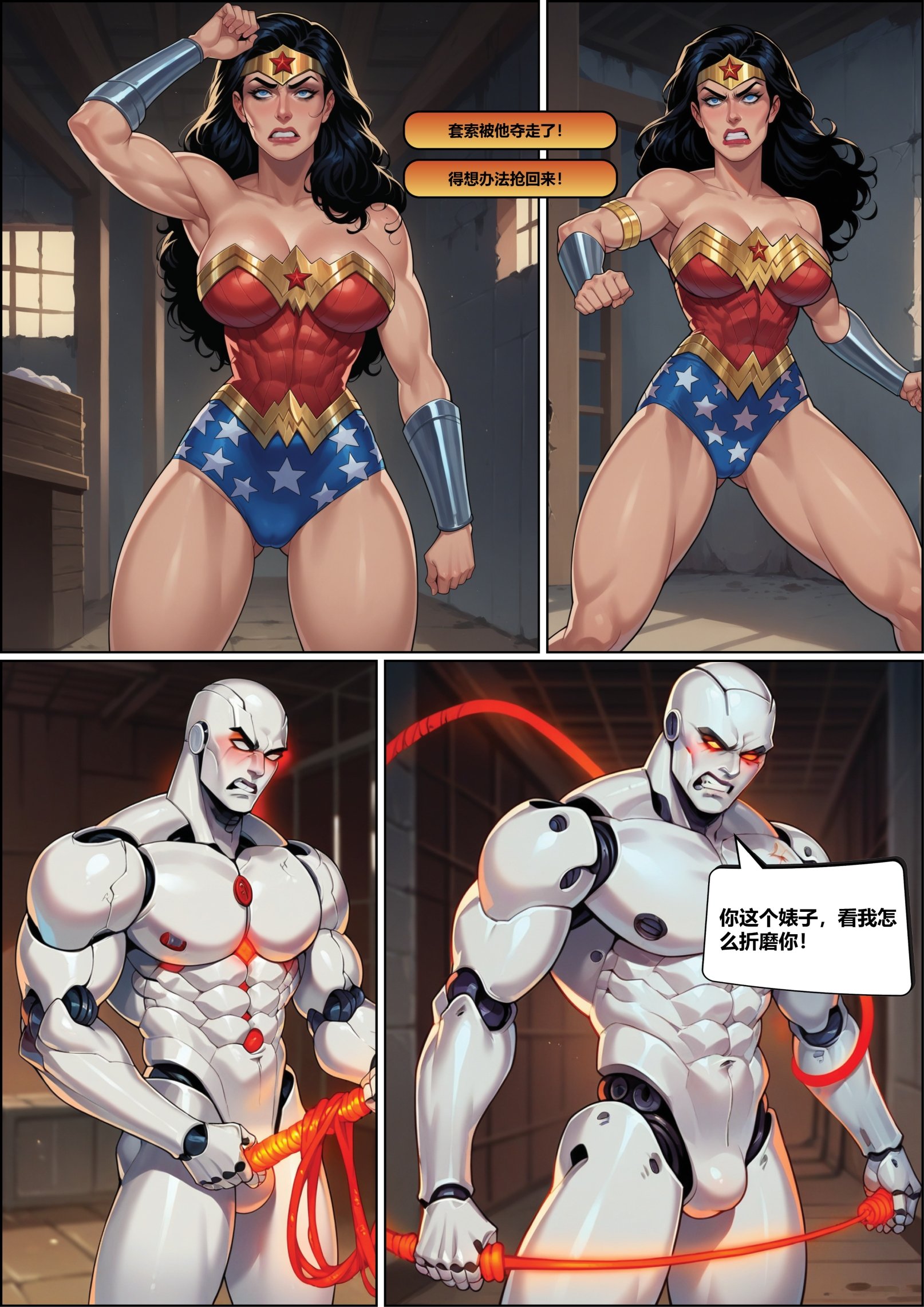 Wonder Woman with Goblins and Robots, 1. Wonder Woman with Goblins and Robots [Grazieeeee Adventure], page 10 of 28