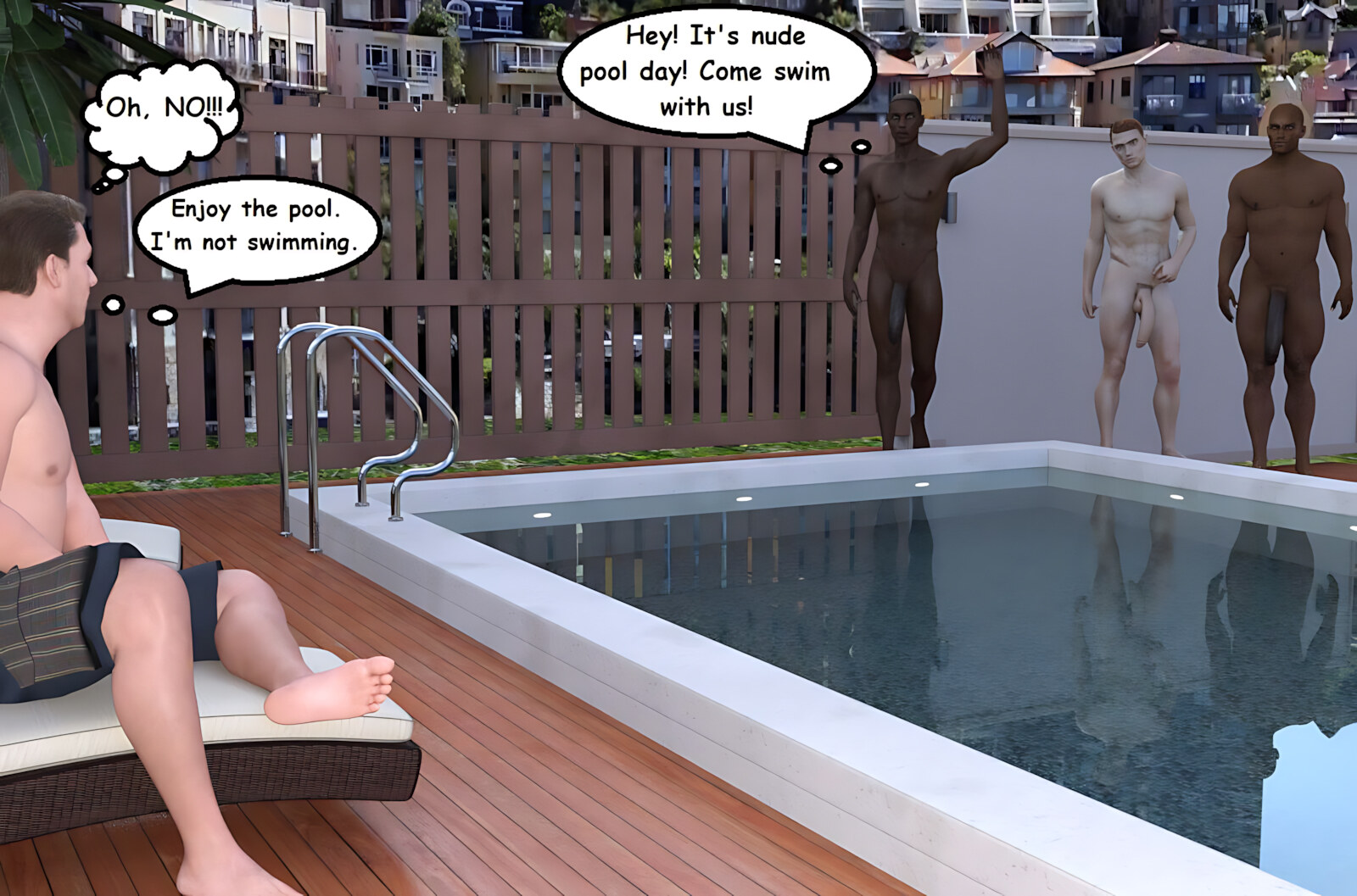 Cuckold Pool Party [Mature3DComics], Cuckold Pool Party, page 20 of 38