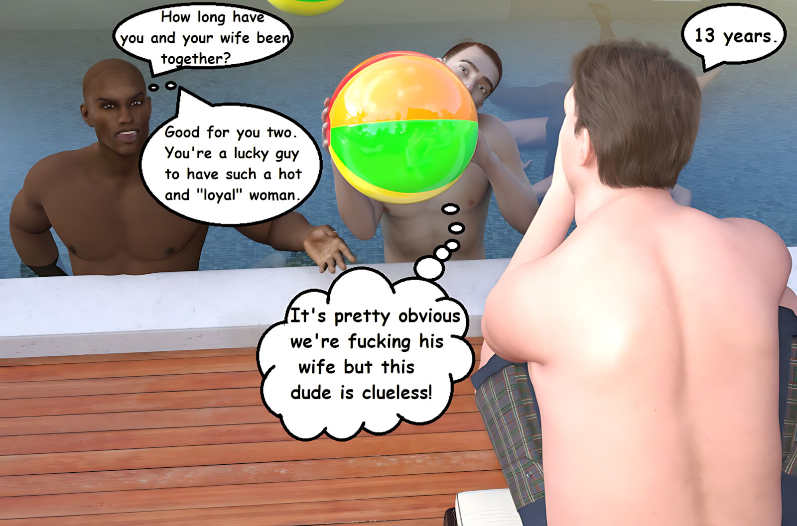 Cuckold Pool Party [Mature3DComics], Cuckold Pool Party, page 33 of 38