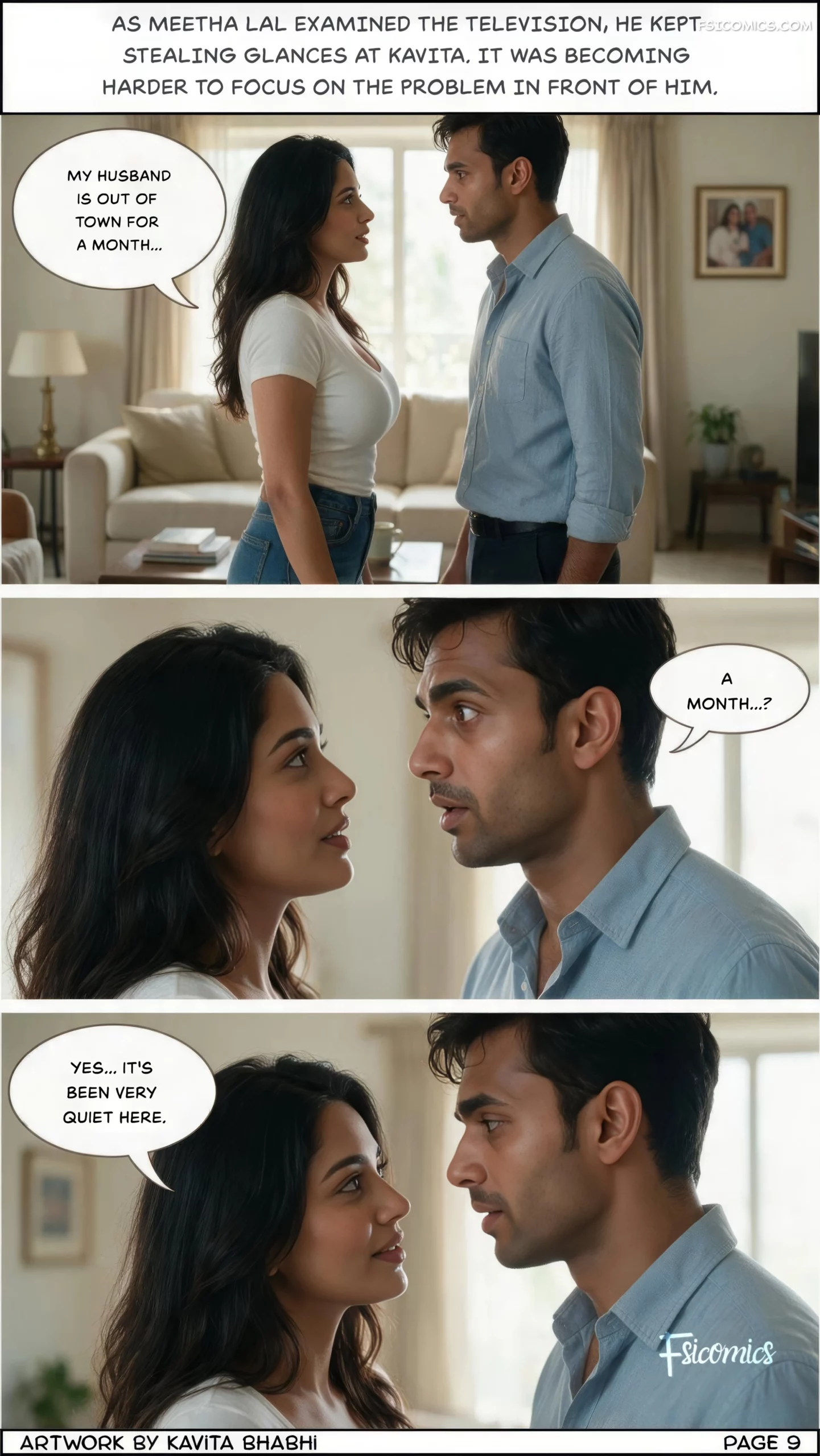 Forbidden Neighbor – Desi Desires, 1. Forbidden Neighbor - Chapter 1, page 10 of 22