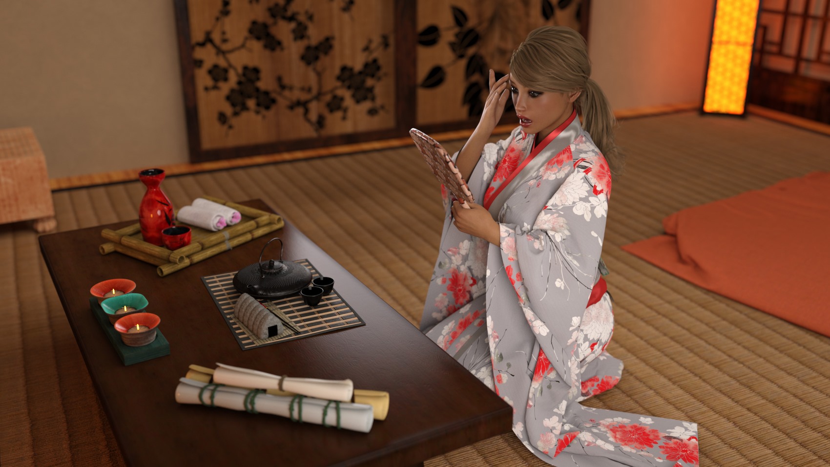 Fucking Asian Geisha With Monster Shemale Cock [Naama], Fucking Asian Geisha With Monster Shemale Cock, page 9 of 73