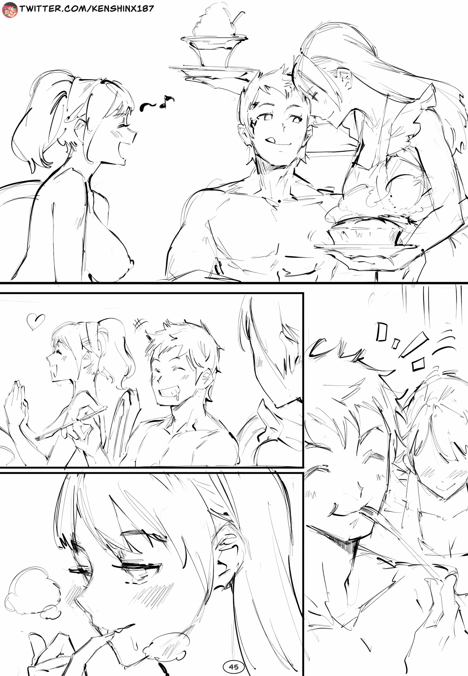 Harem! In The Mist (Final Fantasy XIV) [Kenshin187], Harem! In The Mist (Final Fantasy XIV), page 46 of 85