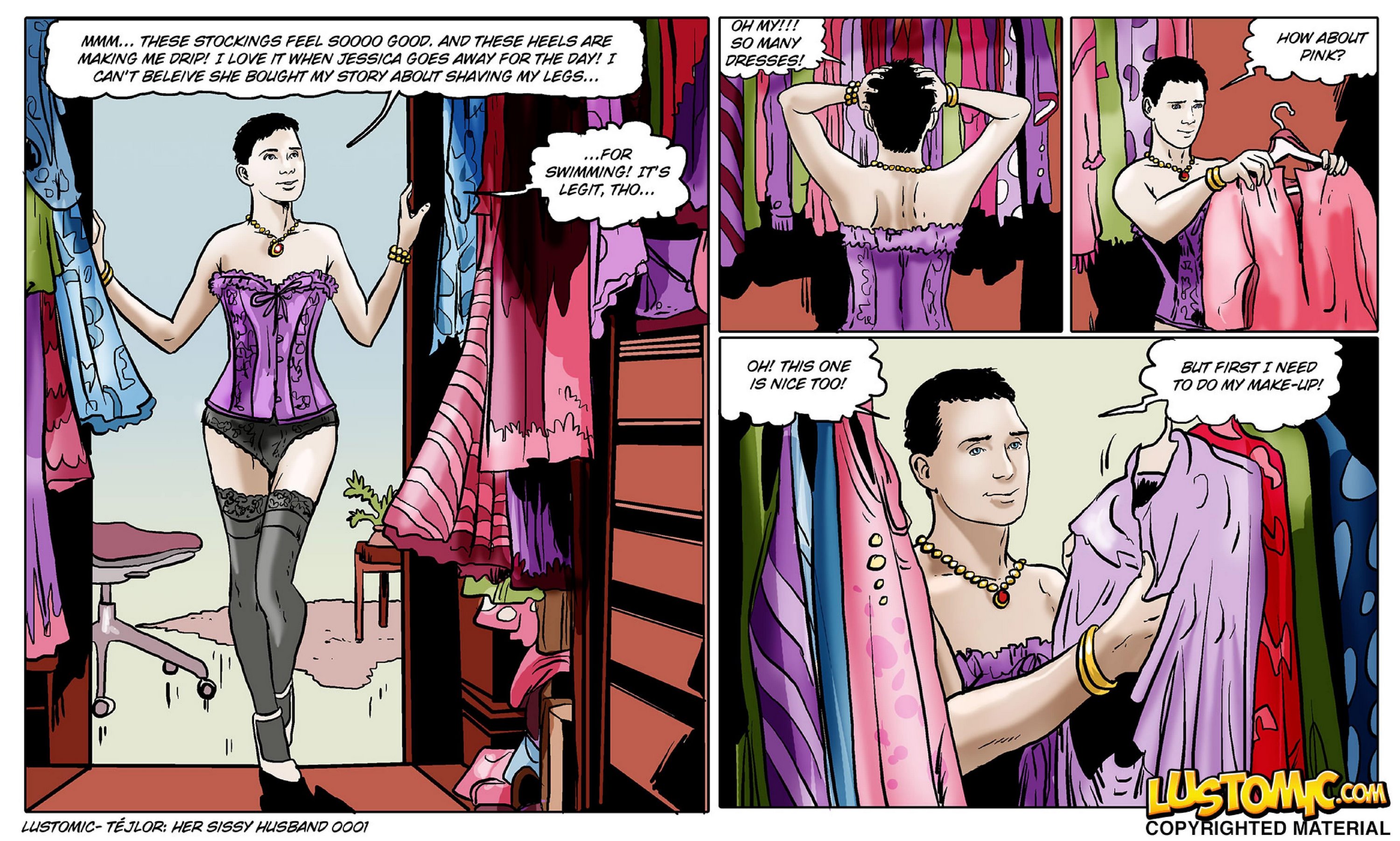 Her Sissy Husband [Lustomic], Her Sissy Husband, page 1 of 20