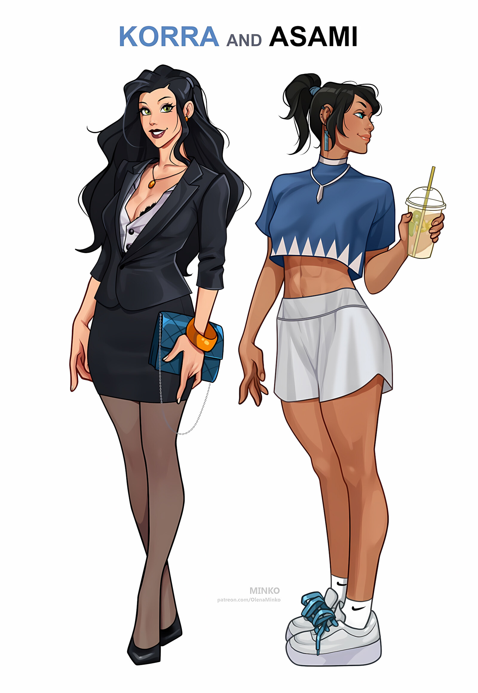 Korra And Asami- Office Story [Olena Minko], Korra And Asami- Office Story, page 1 of 16